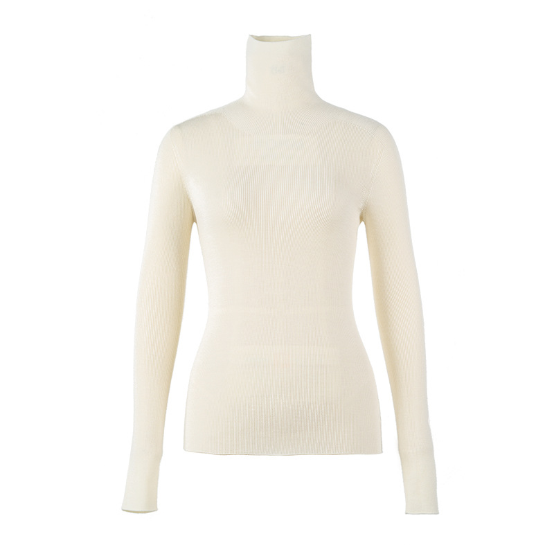 OEM Custom New Herbst Winter Slim Rollkragenpullover aus 100 % Wolle für Damen