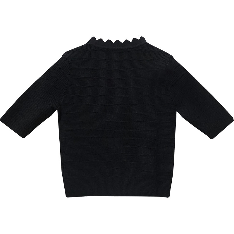 OEM Factory Custom Sommer Designer Damen Strickwaren Strickshirt Tops Pullover Strickjacke für Damen