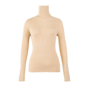 OEM Custom New Herbst Winter Slim Rollkragenpullover aus 100 % Wolle für Damen