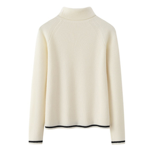 OEM Custom New Designer Herbst Winter Rollkragenpullover Wolle Damen Damen Strickpullover Tops Pullover 