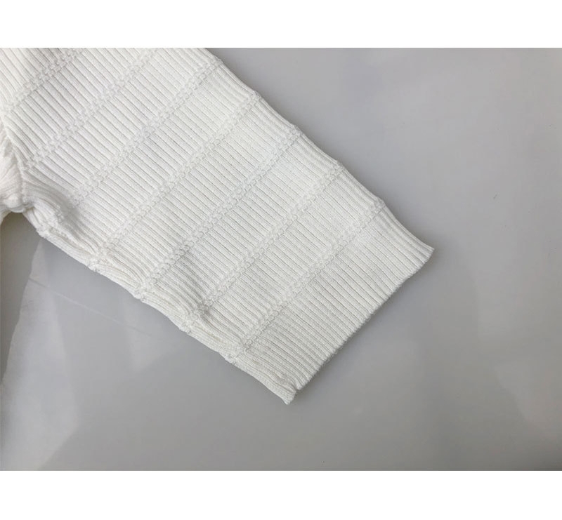 OEM Factory Custom Sommer Designer Damen Strickwaren Strickshirt Tops Pullover Strickjacke für Damen