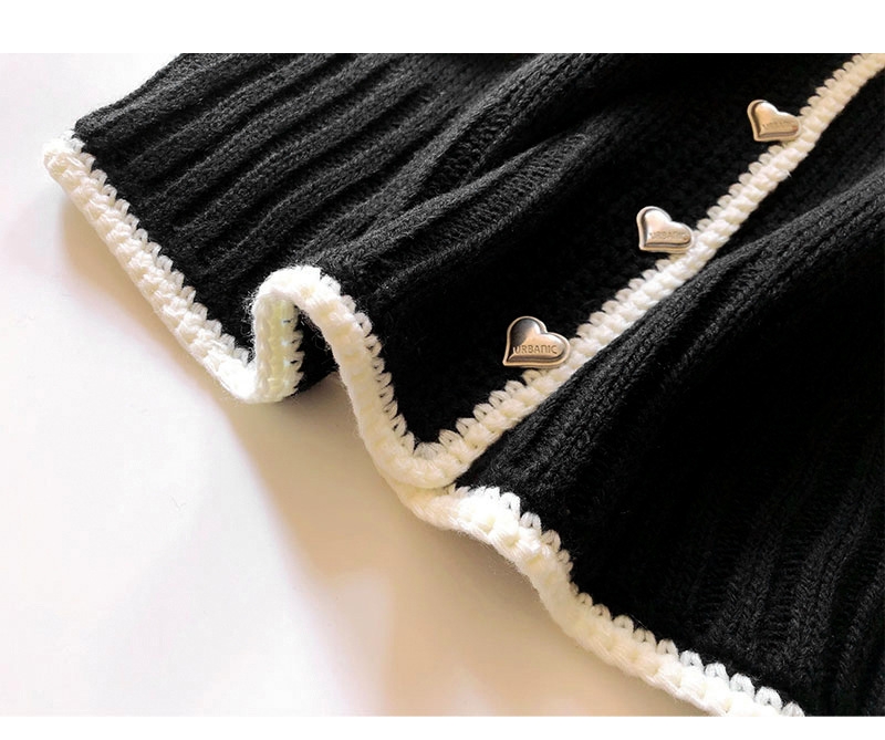 OEM Factory Custom Herbst Winter Damen Strickwaren Polo Neck Strickpullover Mantel Jacke Strickjacke für Damen