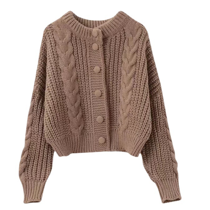 OEM-Hersteller benutzerdefinierte Frühling Herbst Designer Casual Damen Strickpullover Mantel Tops Cardigan für Frauen