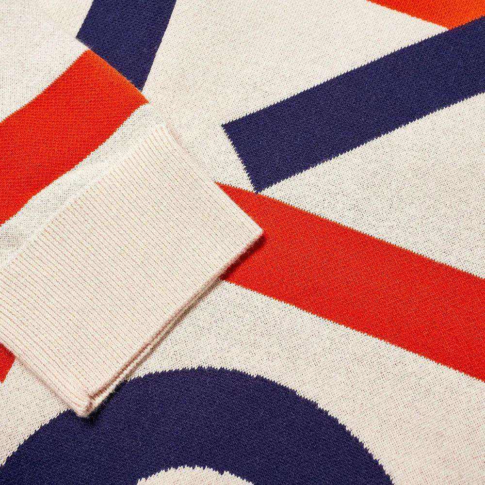 OEM Custom Herren Pullover Pullover Jacquard Letter Strickoberteil Langarm Pullover mit Rundhalsausschnitt