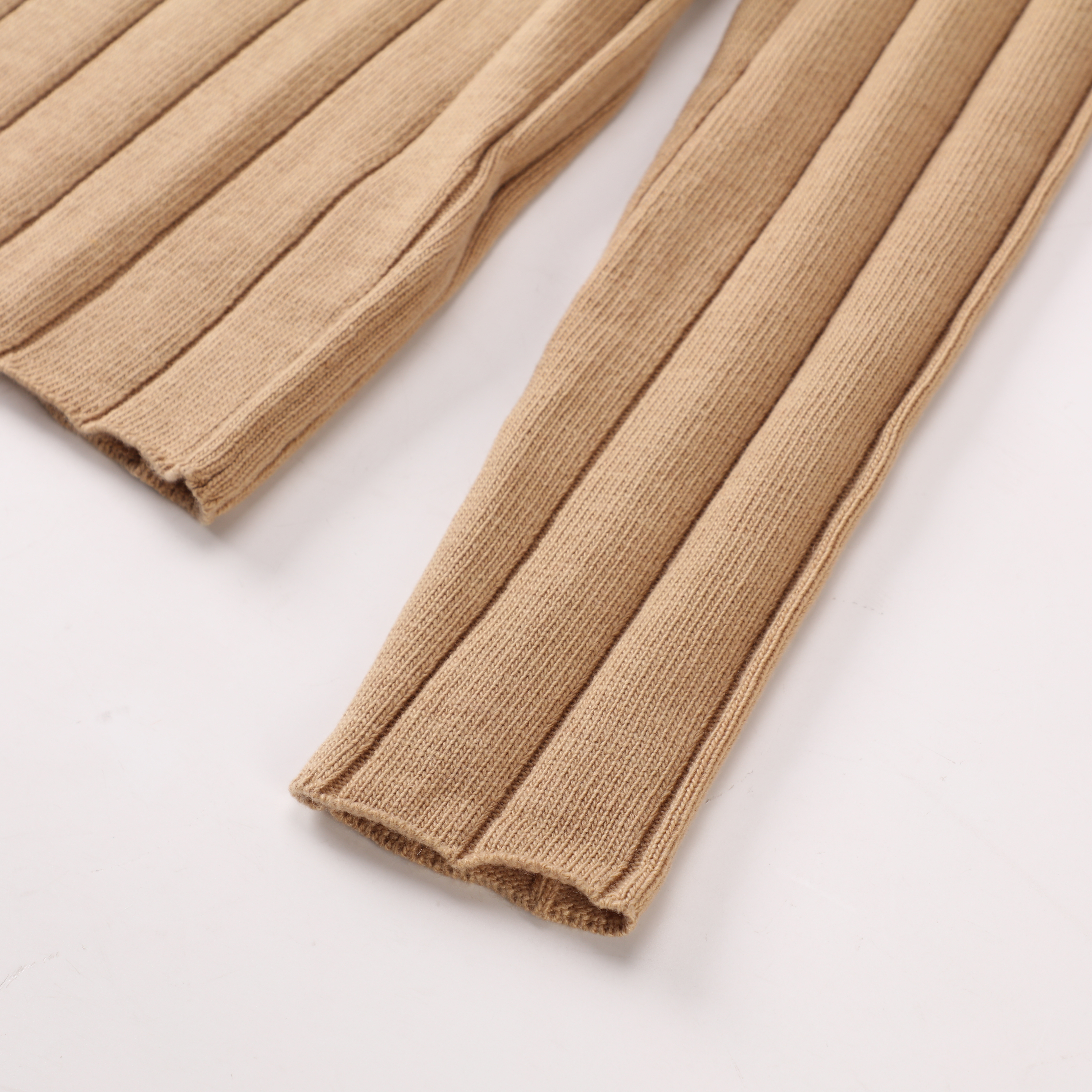 Herbst Winter OEM Custom Langarm Rollkragenpullover Khaki Dicke Damen Damen Pullover Strickpullover