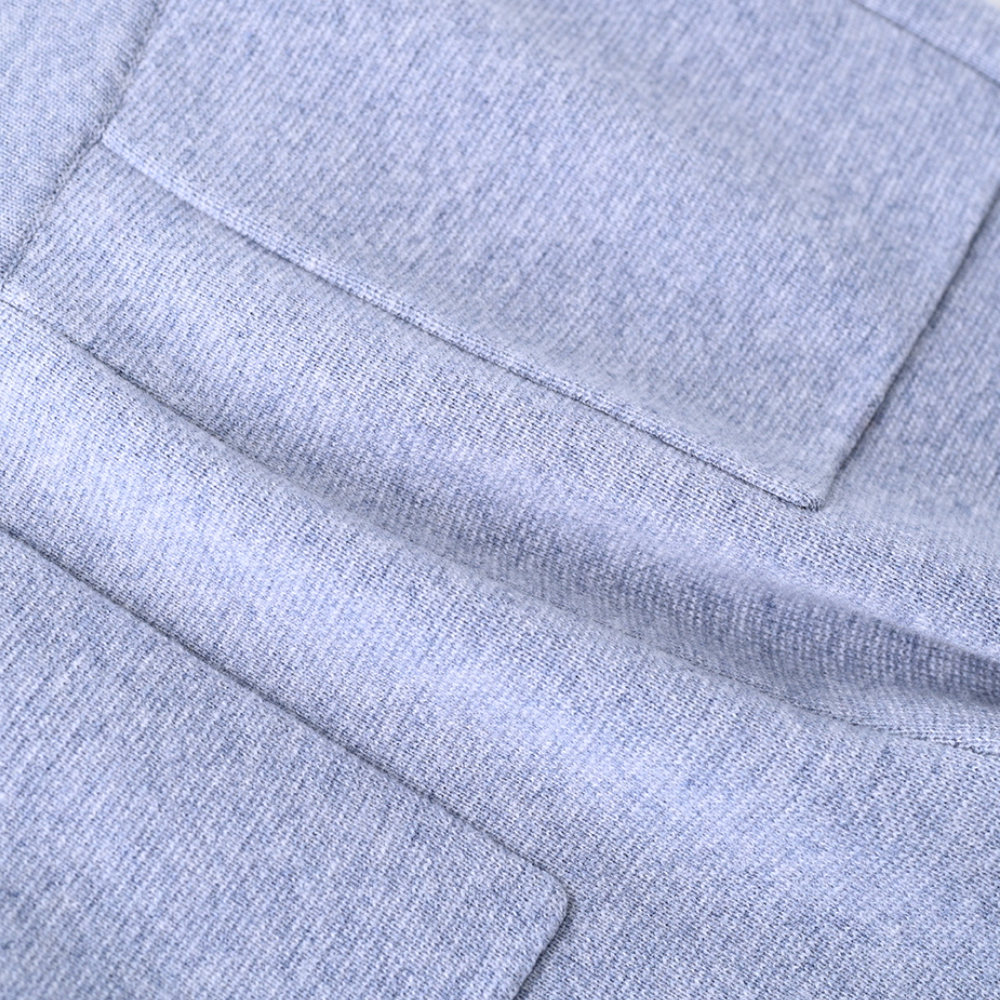 OEM-kundenspezifische hochwertige Herbst-Winter-Designer-Wollhose für Damen und Herren mit langen, weiten Beinen