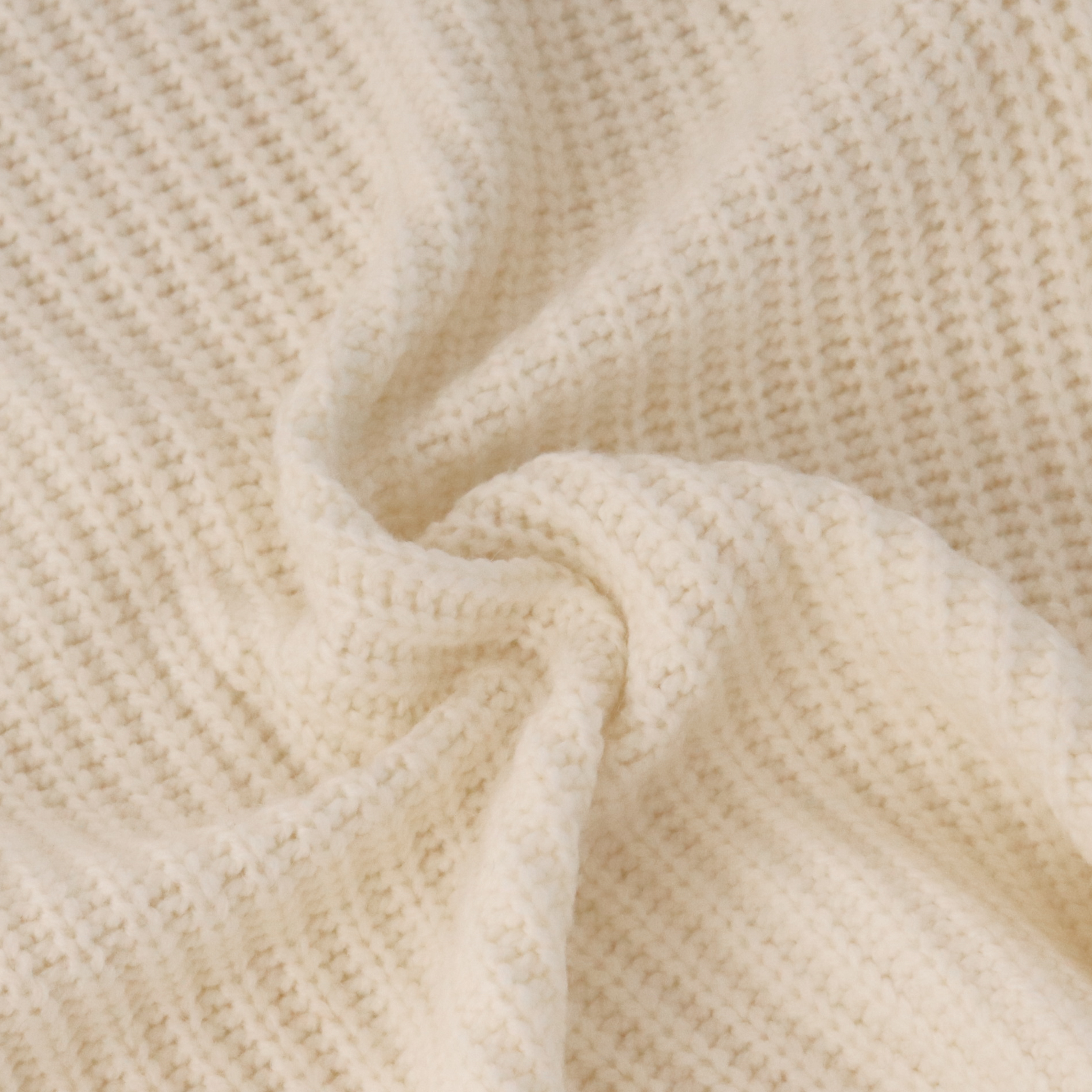 Herbst Winter OEM Factory Custom Langarm Beige Damen Pullover Strickpullover