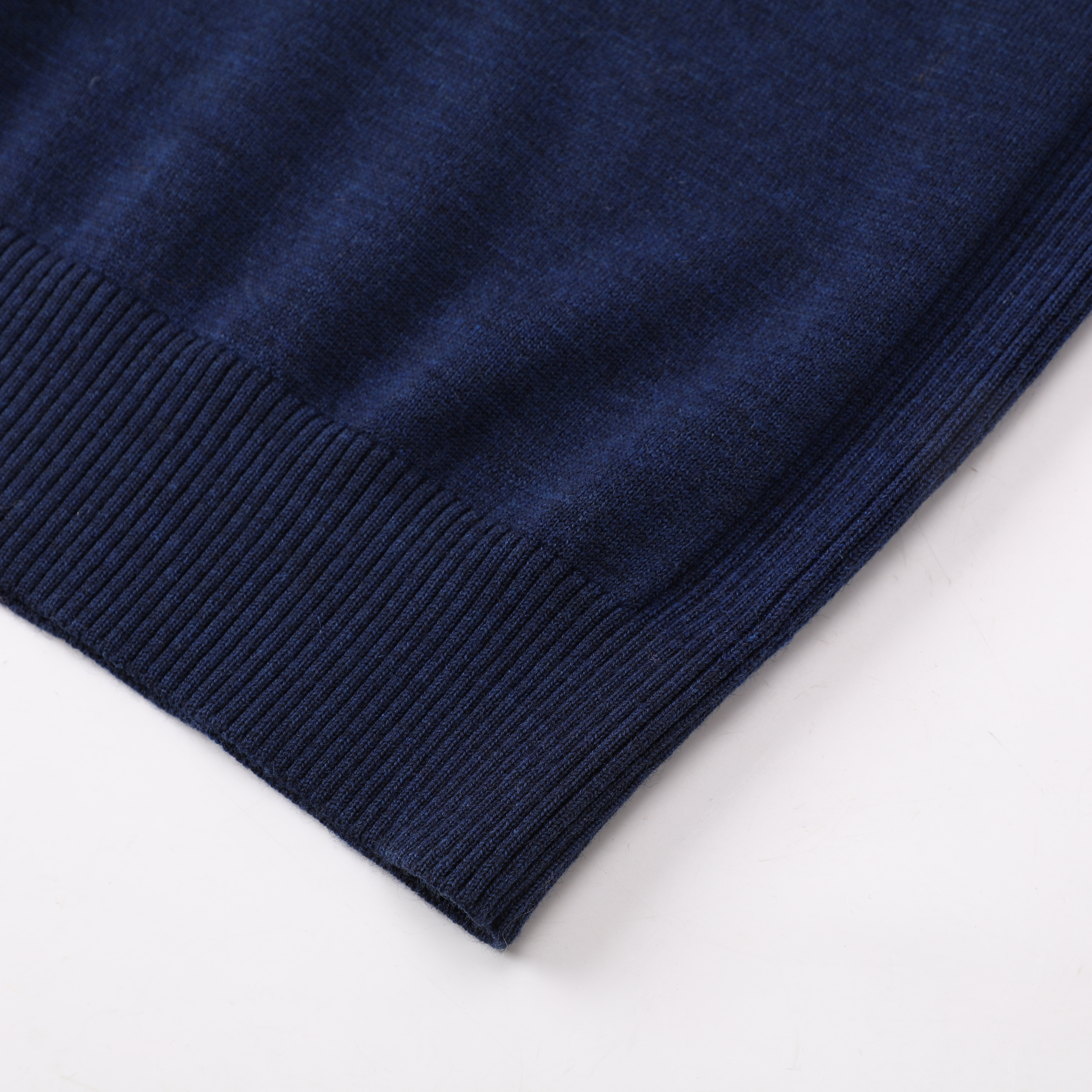 Herbst Winter OEM Custom Navy Langarm Damen Damen Pullover Strickpullover mit Reißverschluss