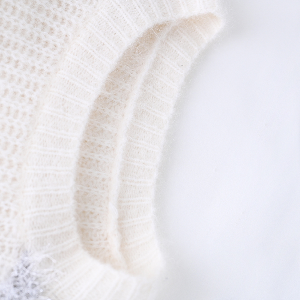 OEM Custom Damen Herbst Winter Strickwege weiche Langschläfe Beige Strickpullover Pullover Pullover