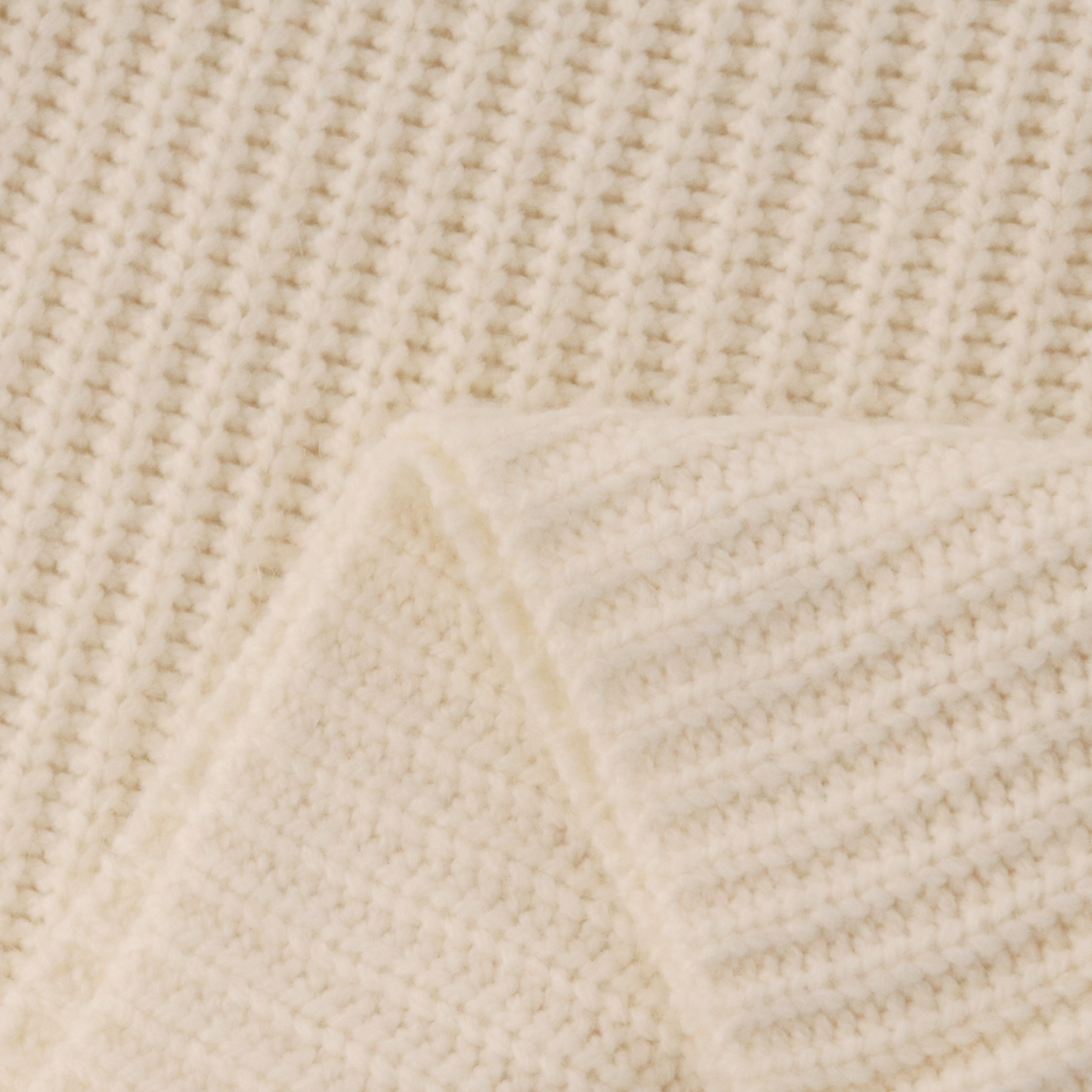 Herbst Winter OEM Factory Custom Langarm Beige Damen Pullover Strickpullover