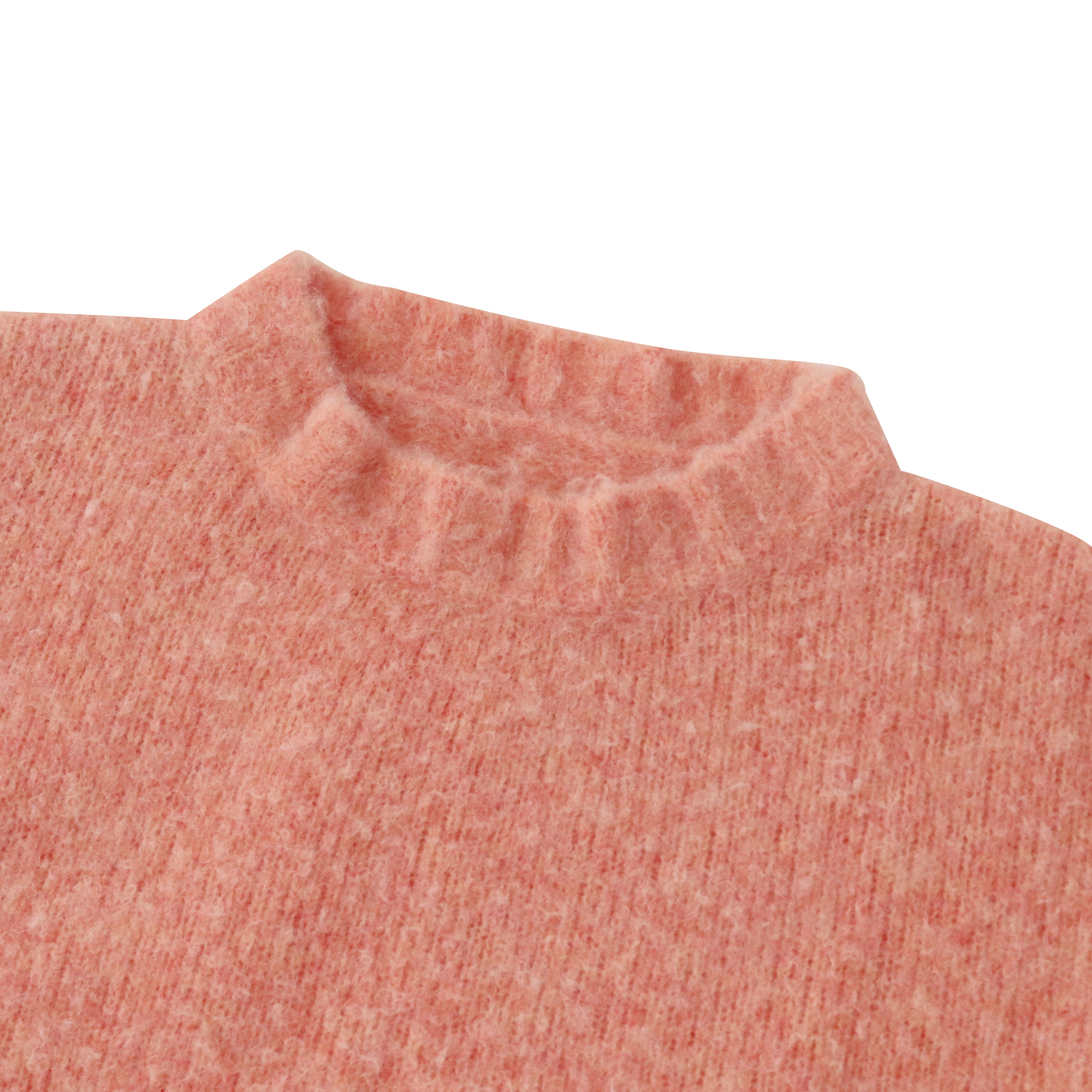 Herbst Winter OEM Factory Custom Pink Langarm Rundhals Damen Pullover Strickpullover