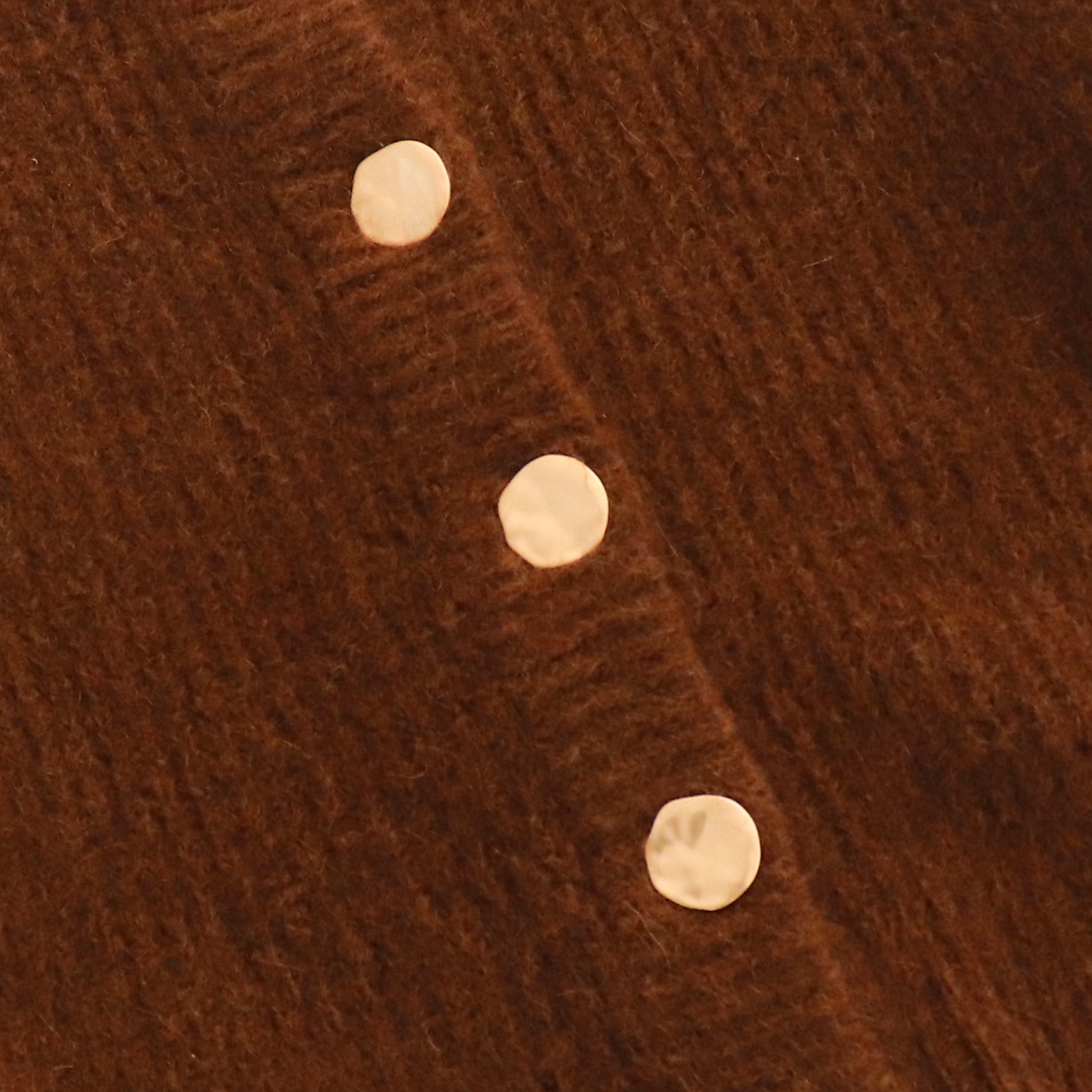 Herbst Winter OEM Custom Solid Brown Langarm Wolle Frauen Top Strickpullover Strickjacke