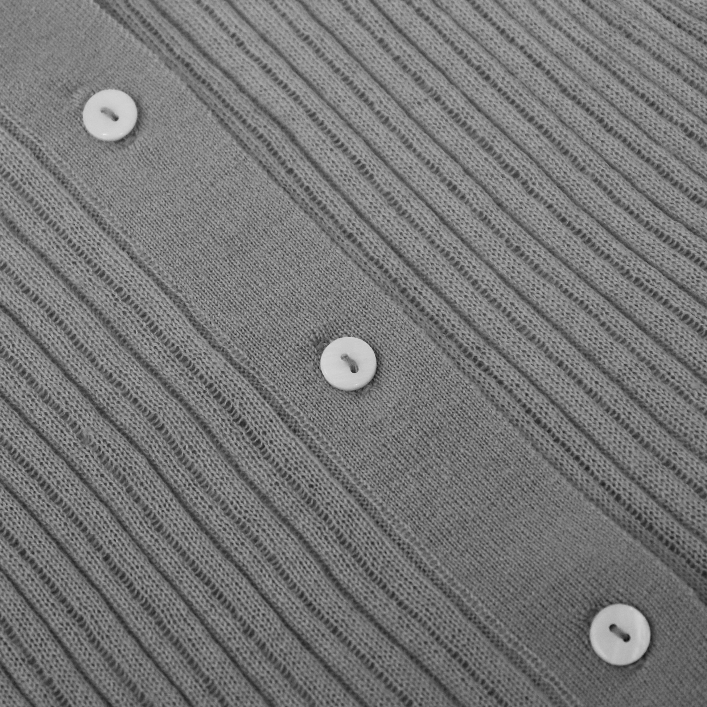 Hochwertige OEM Custom Winter Grau Langarm Damen Strickpullover Strickjacke