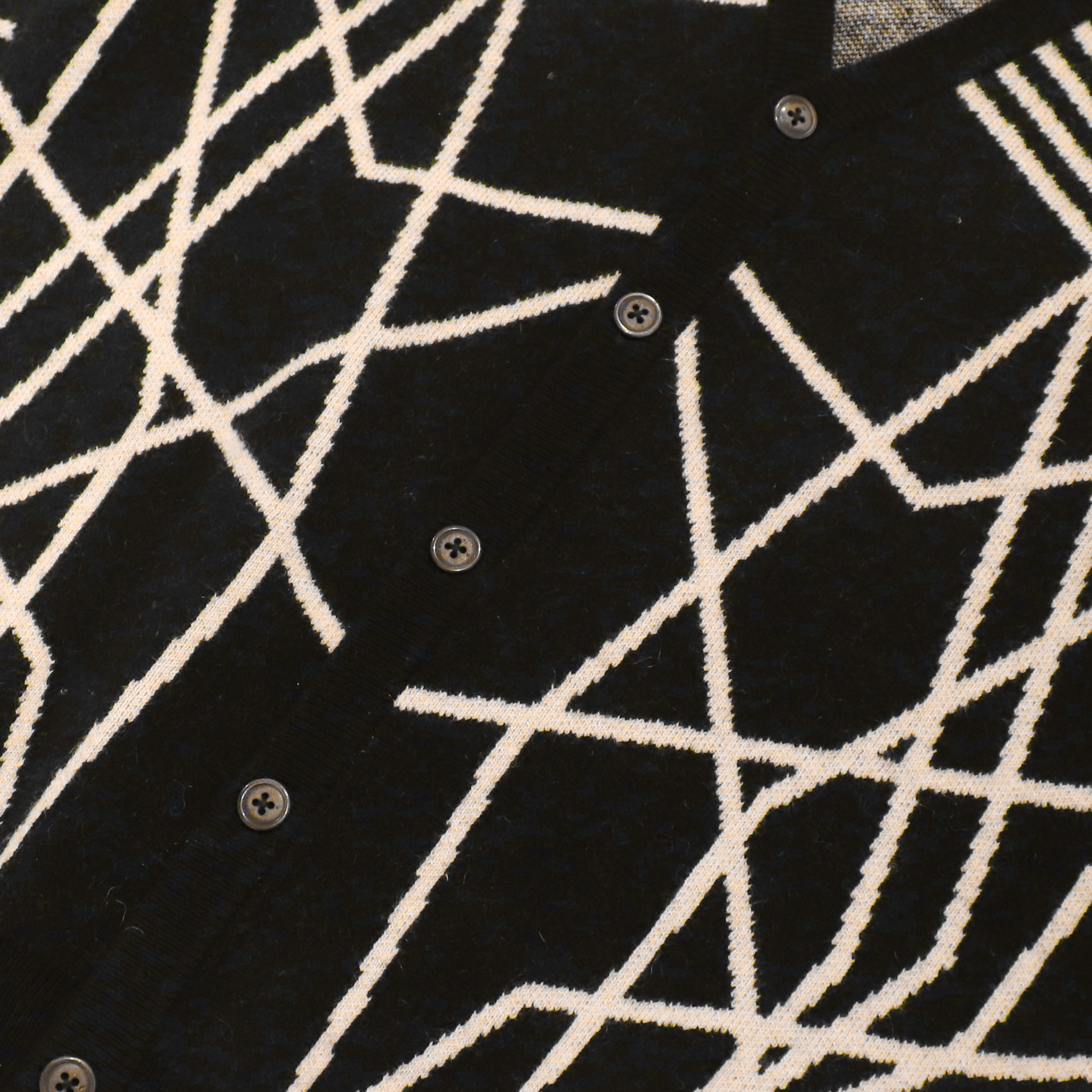 OEM Custom Black Print Langarm Wolle Damen Damen Strickpullover Mantel Strickjacke