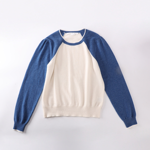 Herbst Winter OEM Factory Custom Color Matching Langarm O-Ausschnitt Damen Pullover Strickpullover