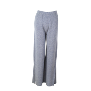 OEM-kundenspezifische hochwertige Herbst-Winter-Designer-Wollhose für Damen und Herren mit langen, weiten Beinen