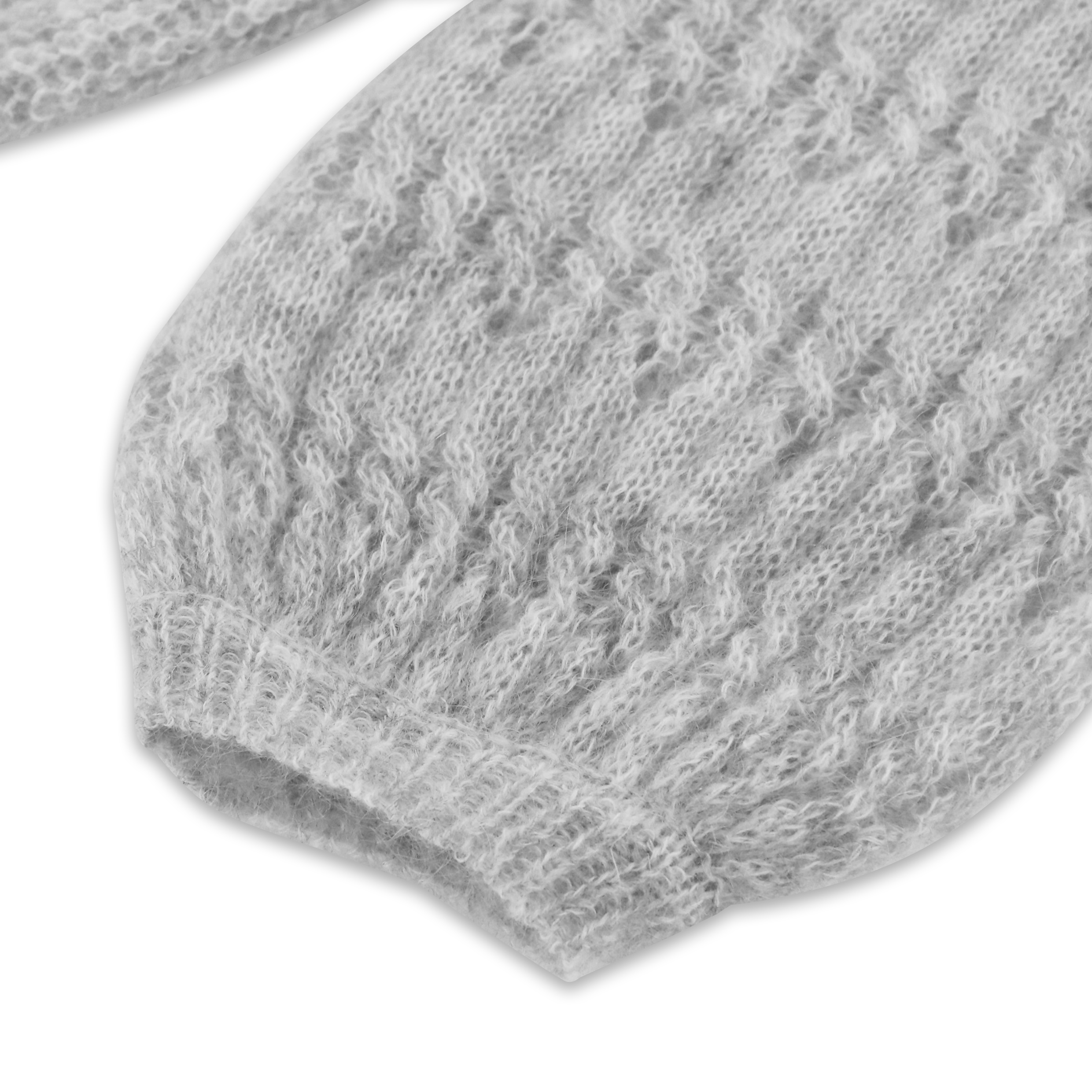 Hochwertige benutzerdefinierte Winter Einfarbig Langarm Wolle Frauen Puppenkragen Strickpullover Strickjacke