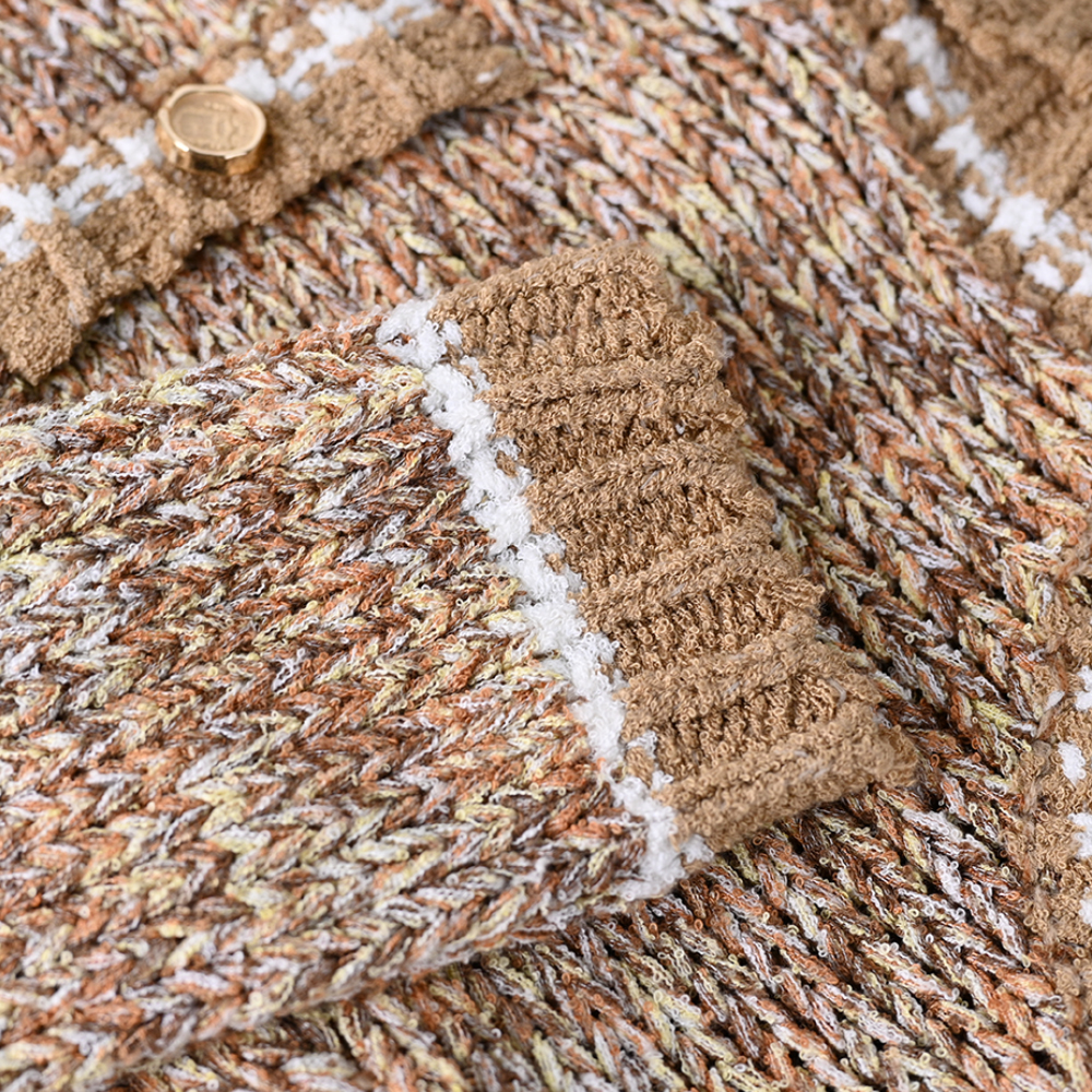 OEM-Fertigung, kundenspezifische Herbst-Strickwaren, weiche gestrickte, lässige Damen-Pullover-Top-Cardigan für Damen