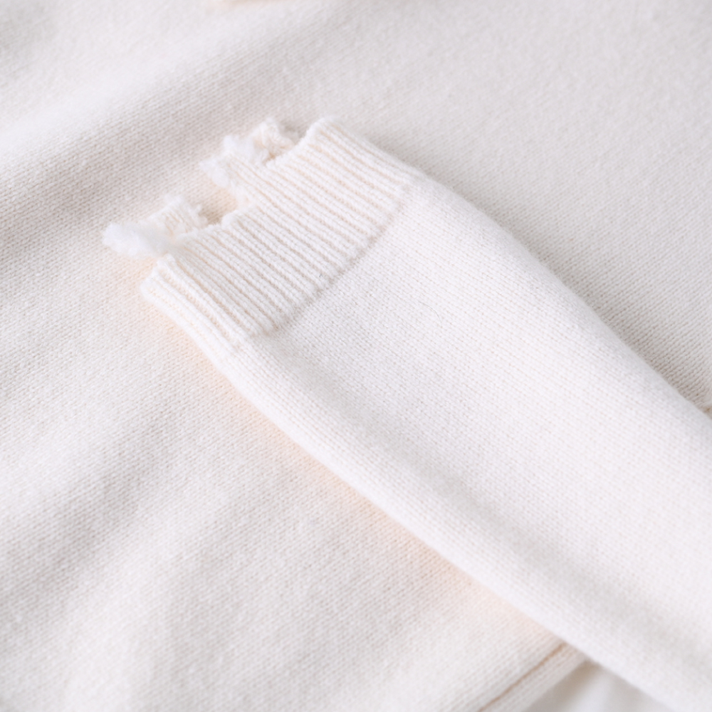 Herbst-Winter-OEM-Fabrikmode mit Kapuze, benutzerdefinierter langärmliger Wollpullover für Damen