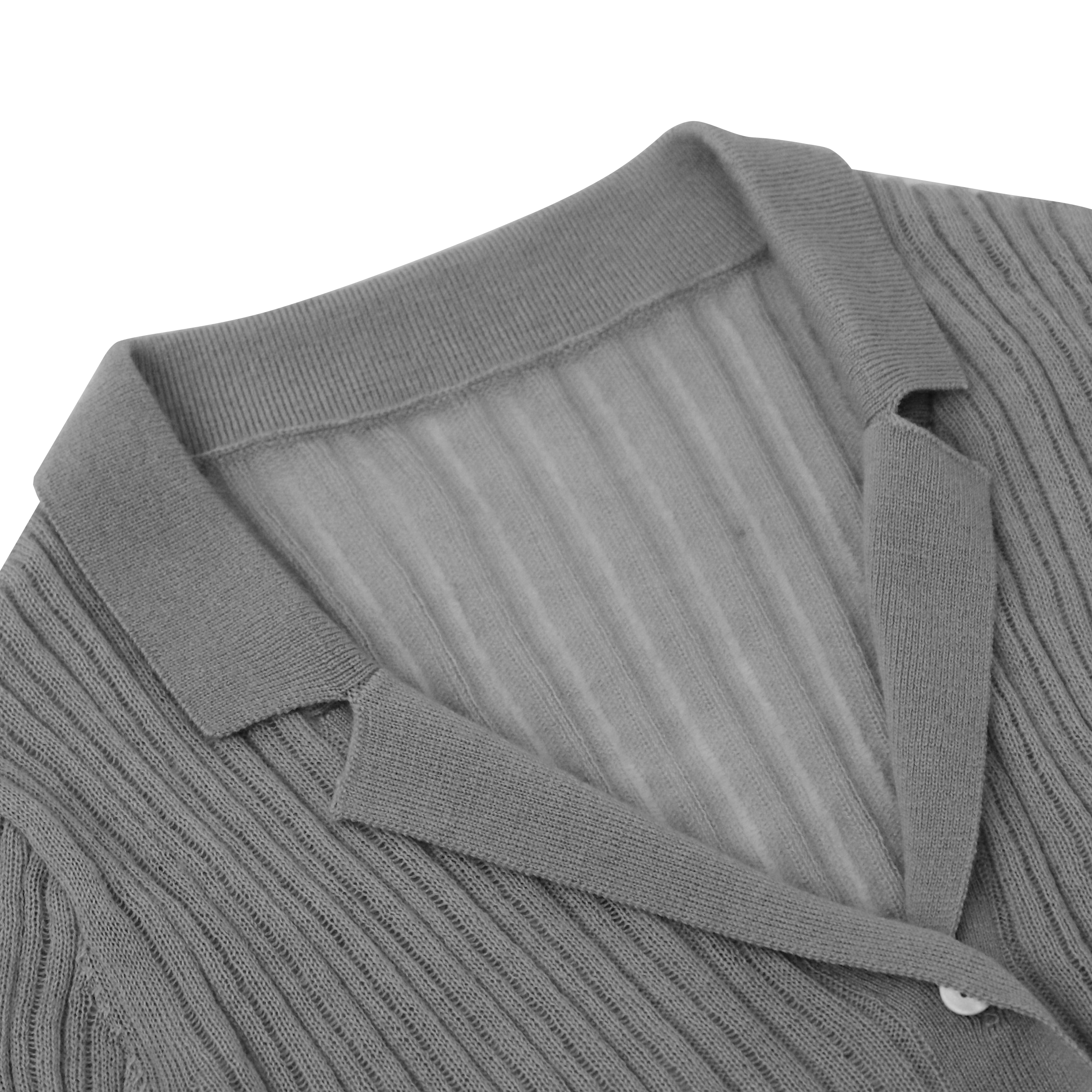 Hochwertige OEM Custom Winter Grau Langarm Damen Strickpullover Strickjacke