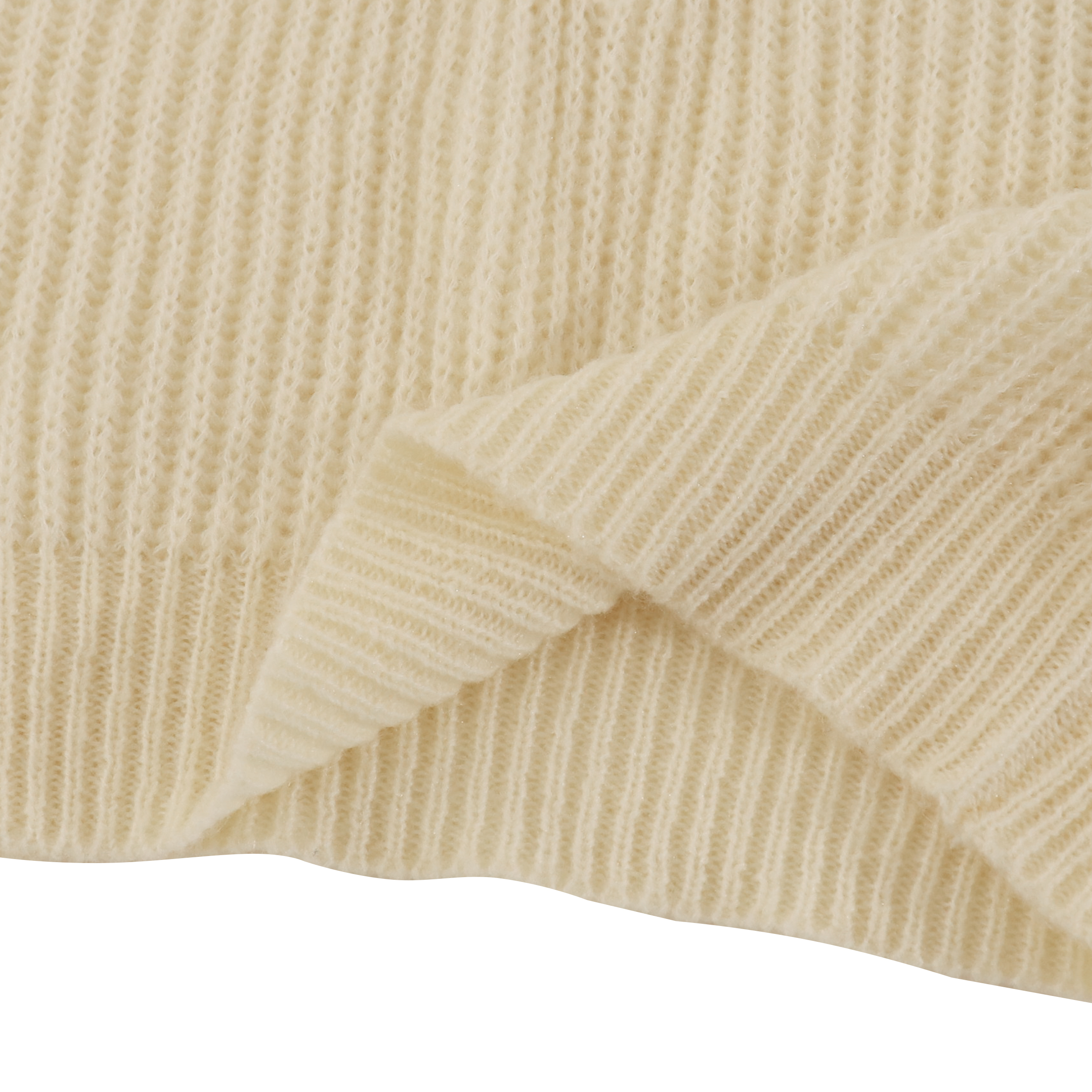 Winter-Soem-Fabrik-kundenspezifischer weißer langer Hülsen-Frauen-Damen-Pullover-Strickpullover