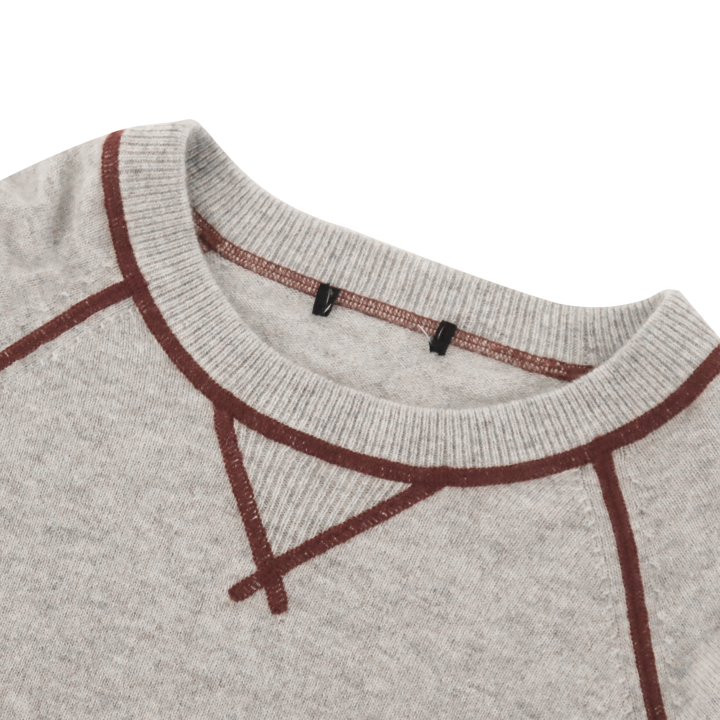 Herbst-Winter-Soem-Fabrik-kundenspezifischer grauer langer Hülsen-Frauen-Pullover-Strickpullover