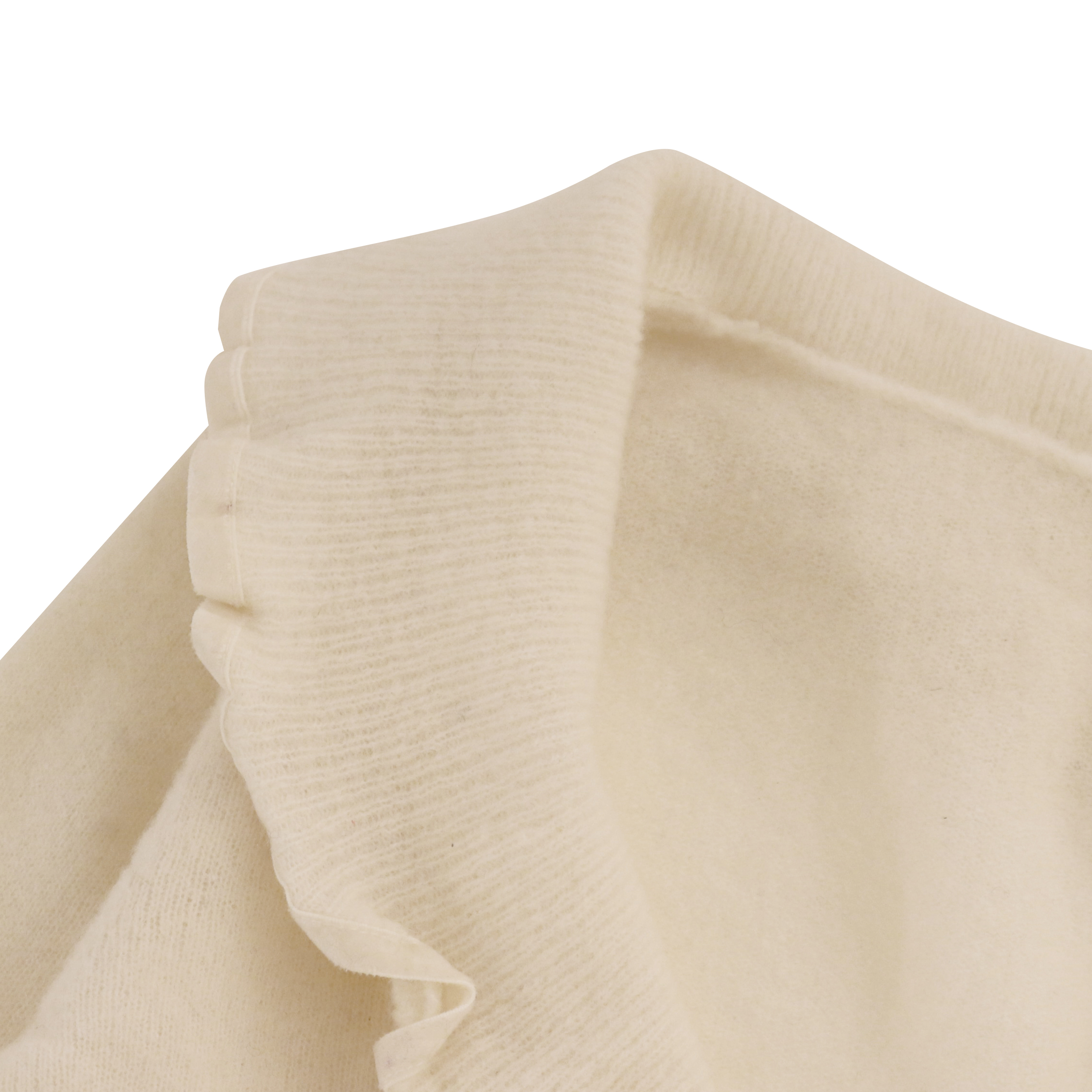 Soem-Fabrik-kundenspezifische weiße Blatt-Hülsen-Frauen-Damen-Kurzschluss-Strickpullover-Wolljacke