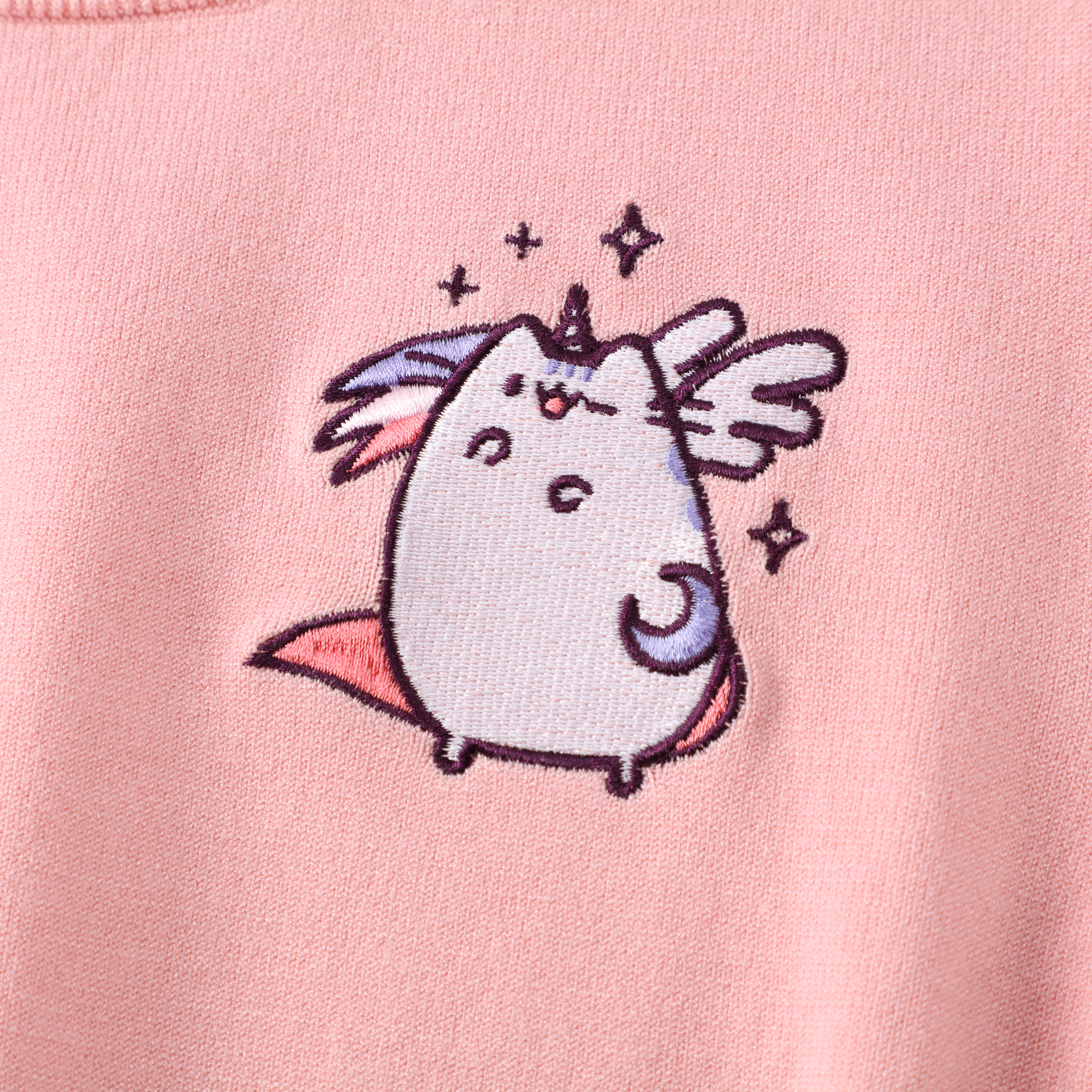 Frühling Herbst OEM Custom Rosa Kurzarm O-Ausschnitt bedruckt Damen Damen Pullover Strickpullover