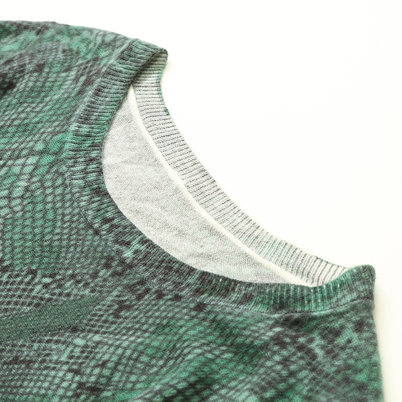 Custom Facory Hochwertiger Damen-Pullover-Jacquard-Strickpullover