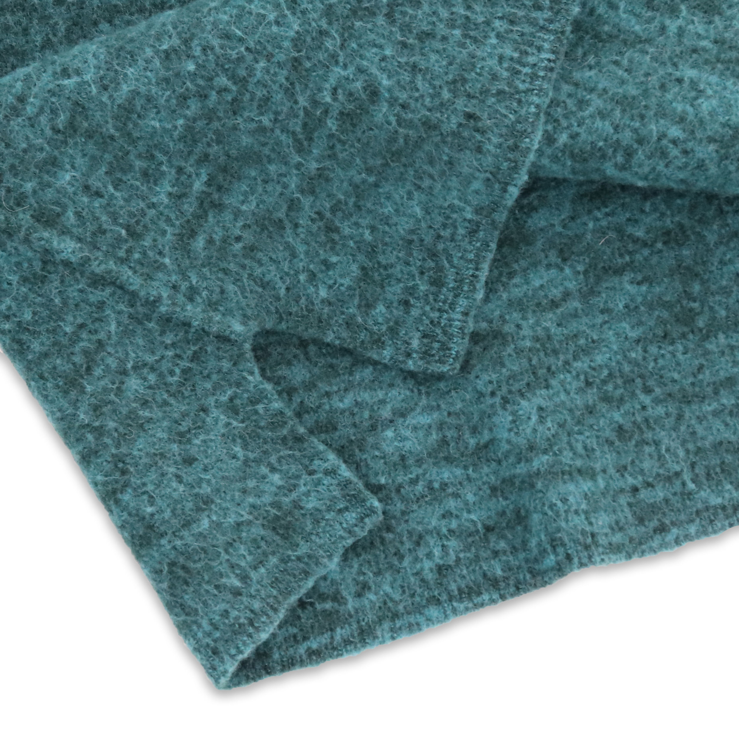 Herbst Winter OEM Factory Custom Langarm grün 100 % Wolle Damen Pullover Strickpullover