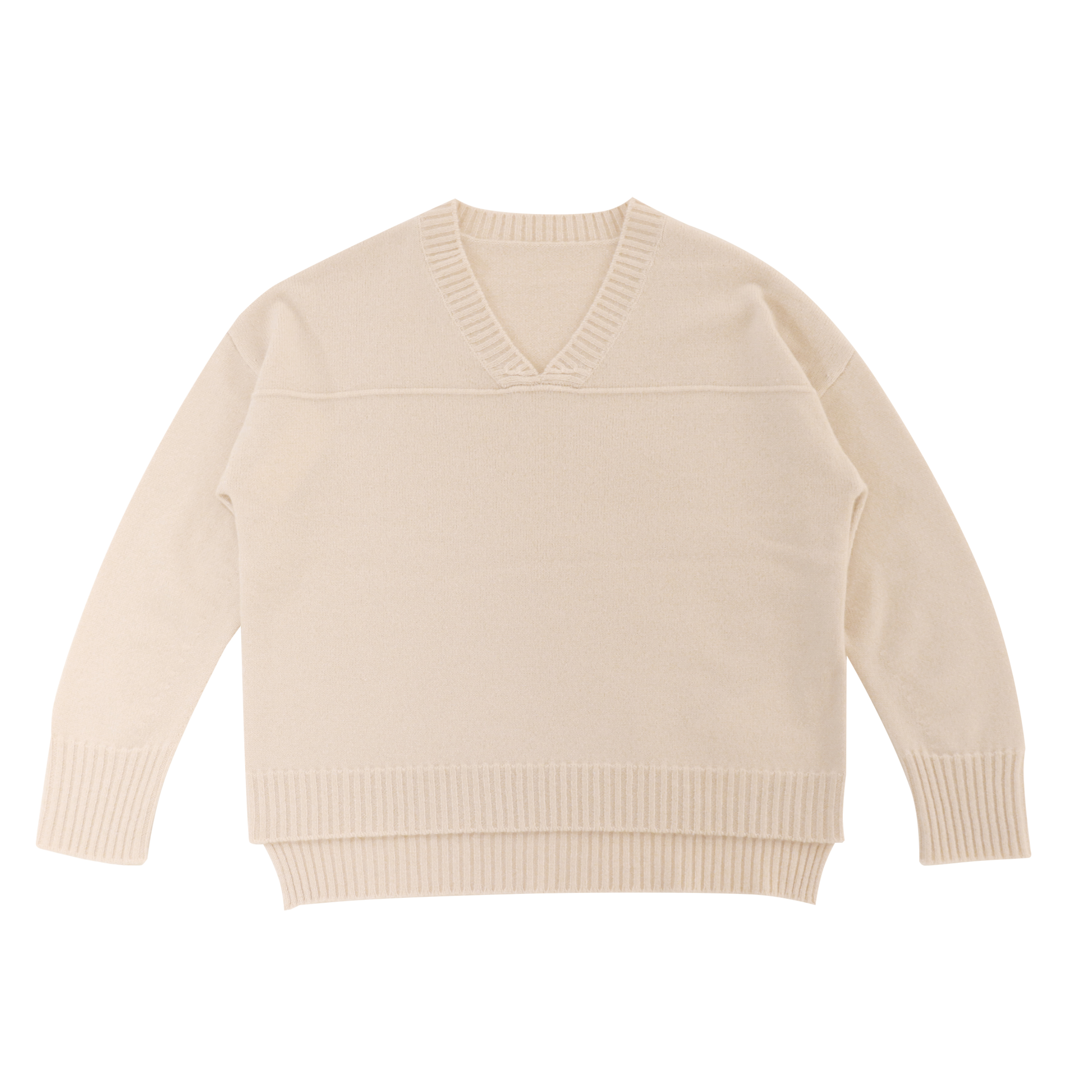 Herbst-Winter-kundenspezifischer einfarbiger Langarm-Oansatz-Frauen-Pullover-Strickpullover