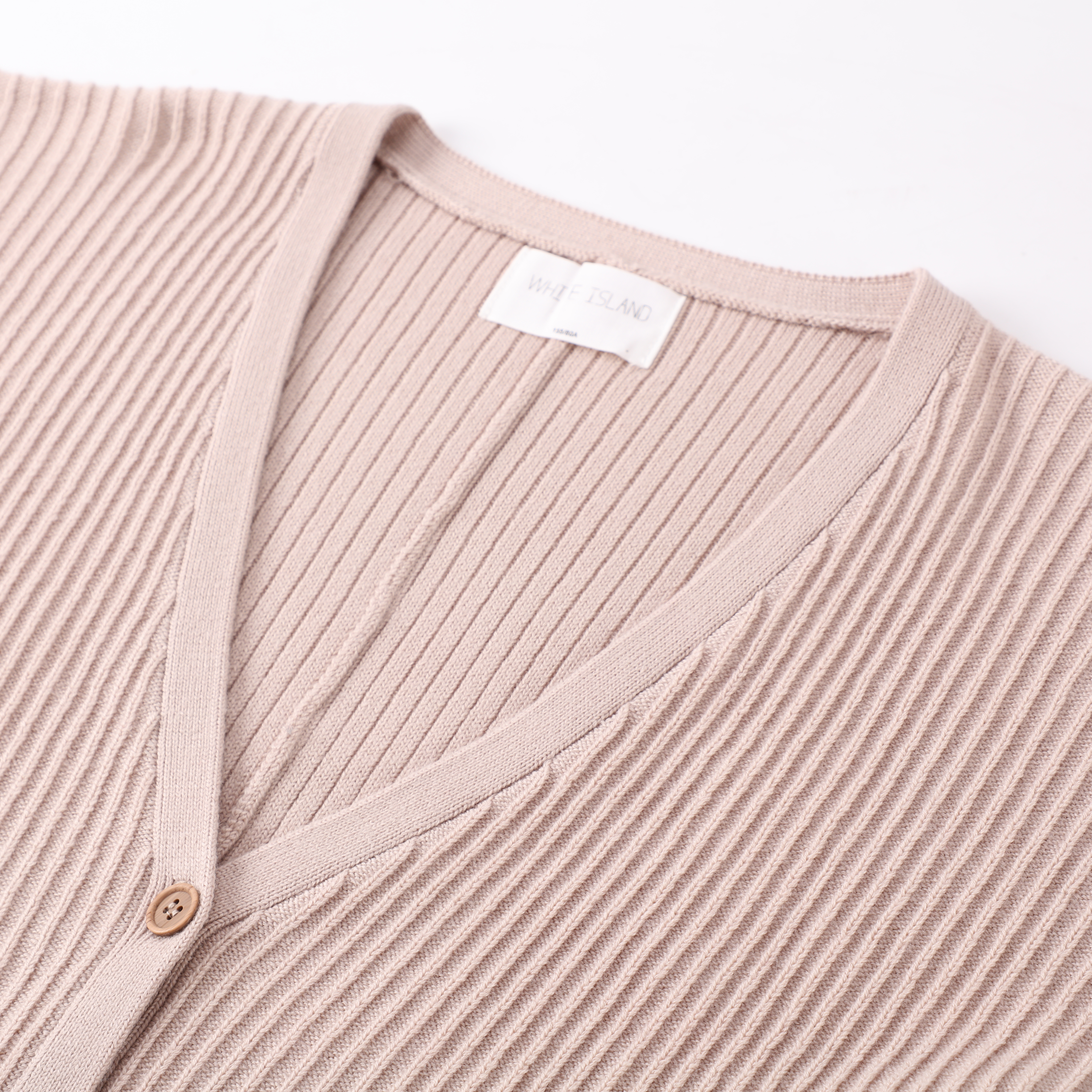 Frühling Herbst OEM Custom Rosa Langarm Baumwolle V-Ausschnitt Damen Top Strickpullover Strickjacke