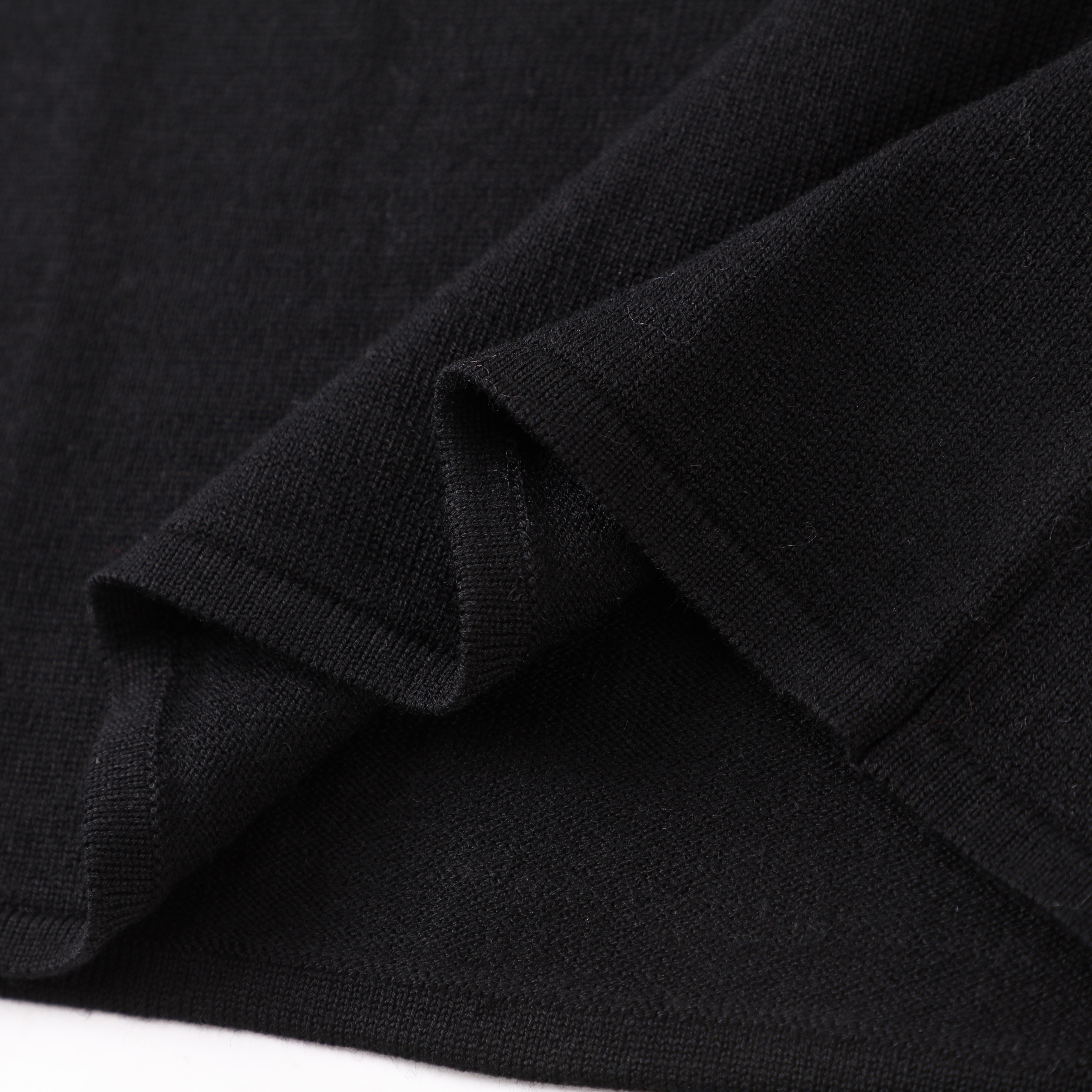 Herbst Winter OEM Custom Schwarz Langarm V-Ausschnitt Lose Damen Damen Pullover Strickpullover