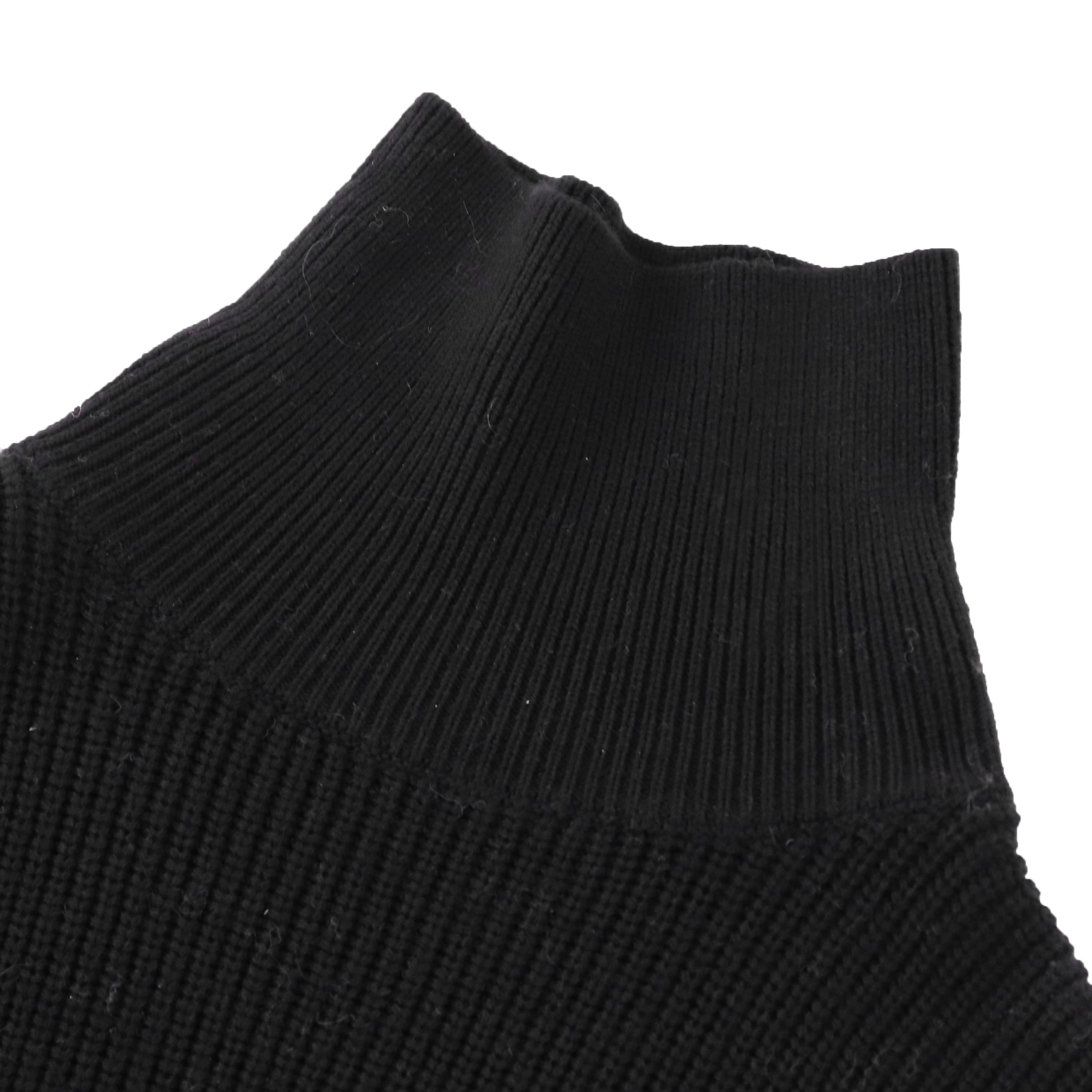 Winter OEM Factory Custom 100 % Baumwolle Langarm Rollkragenpullover Schwarz Damen Pullover Strickpullover