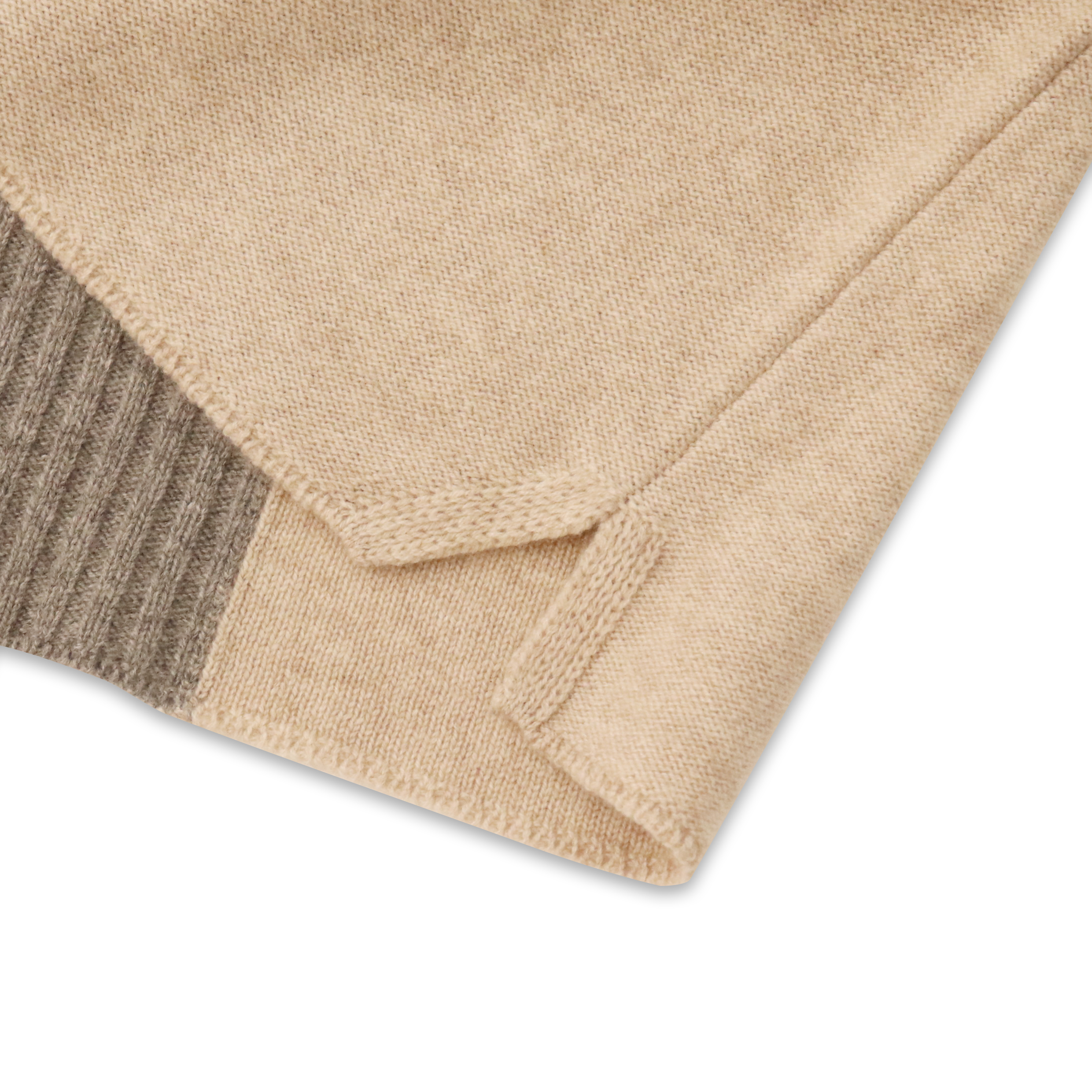 Herbst Winter OEM Factory Custom Langarm Kontrastfarben Wolle Damen Pullover Strickpullover