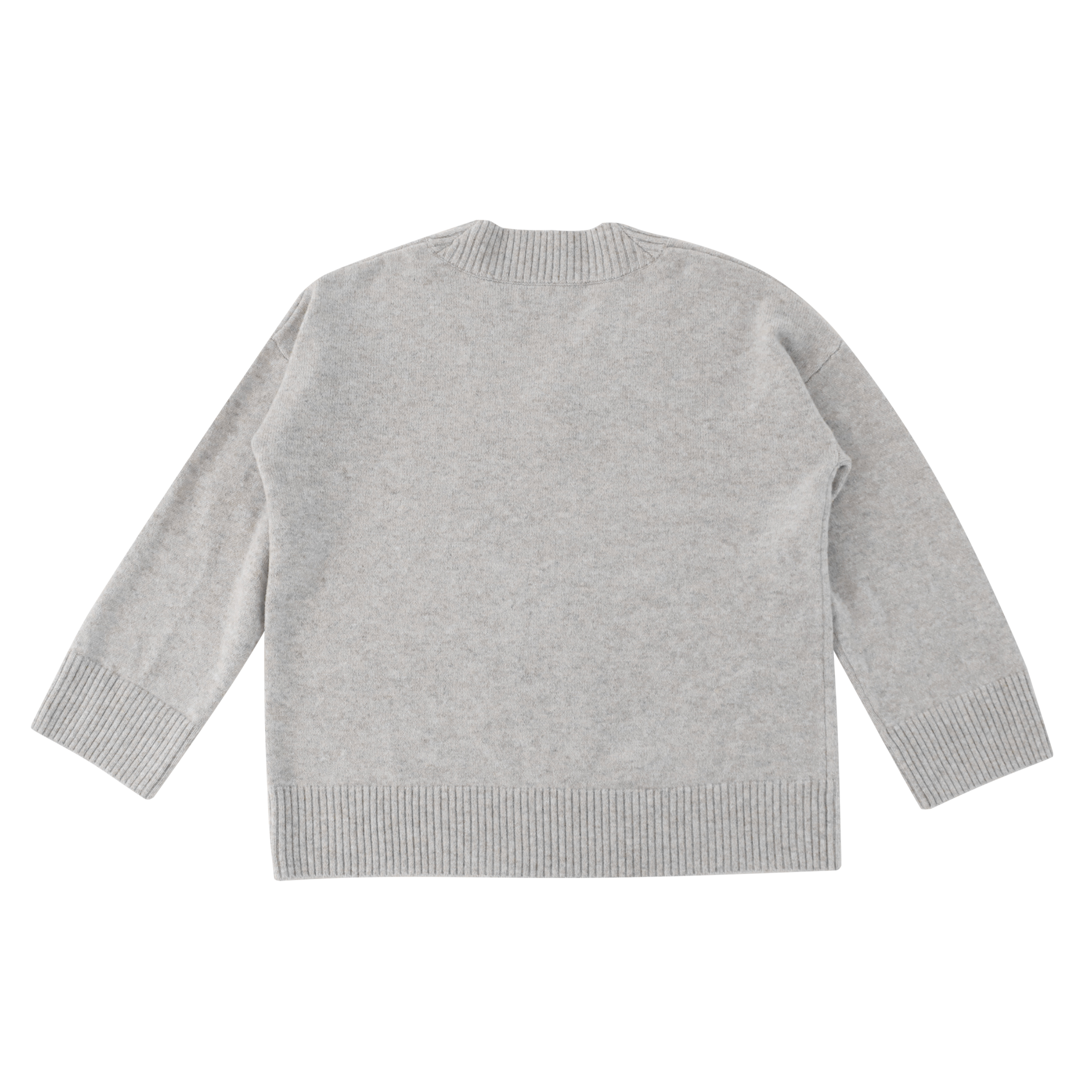 Herbst Winter OEM Factory Custom Langarm grau 100 % Kaschmir Damen Pullover Strickpullover