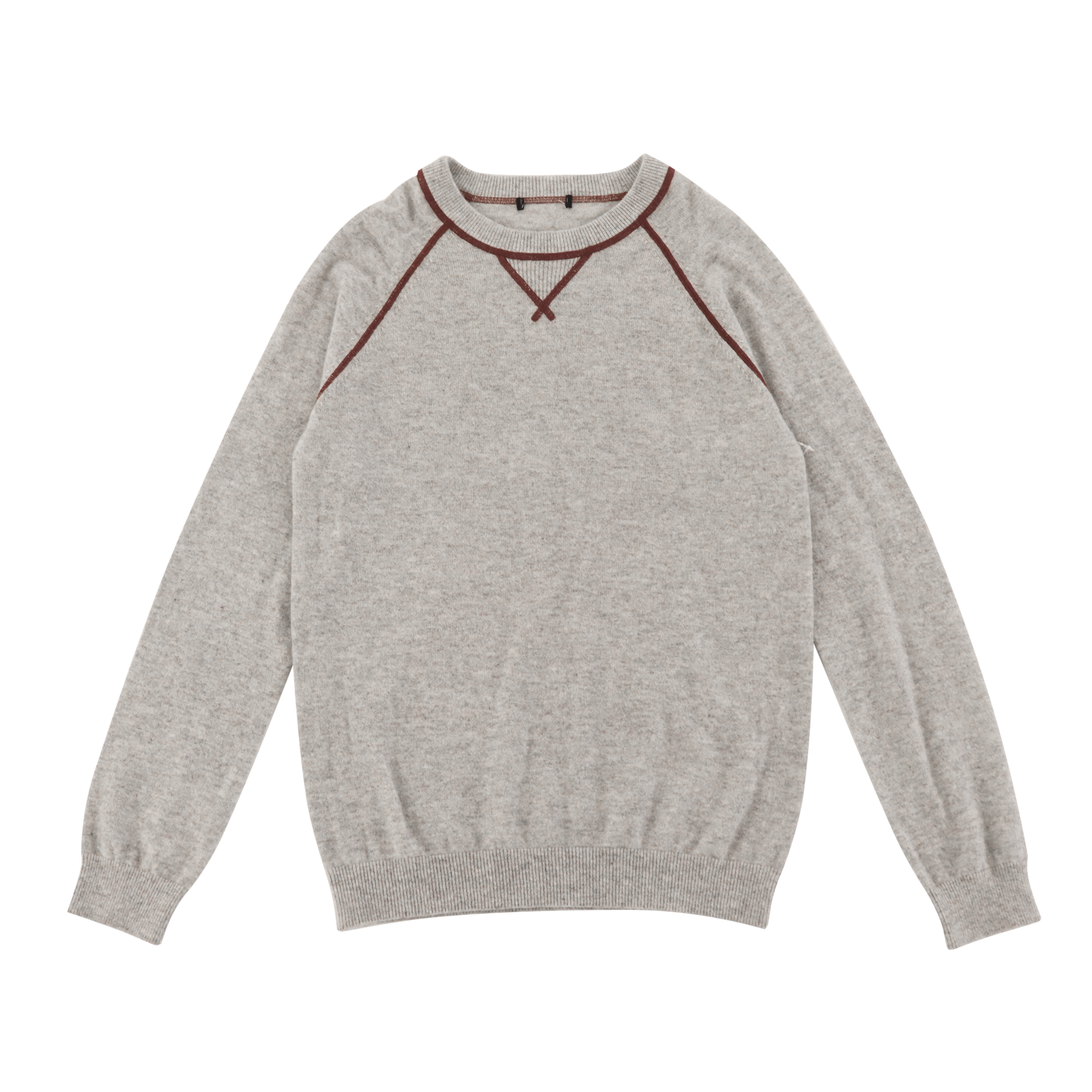 Herbst-Winter-Soem-Fabrik-kundenspezifischer grauer langer Hülsen-Frauen-Pullover-Strickpullover