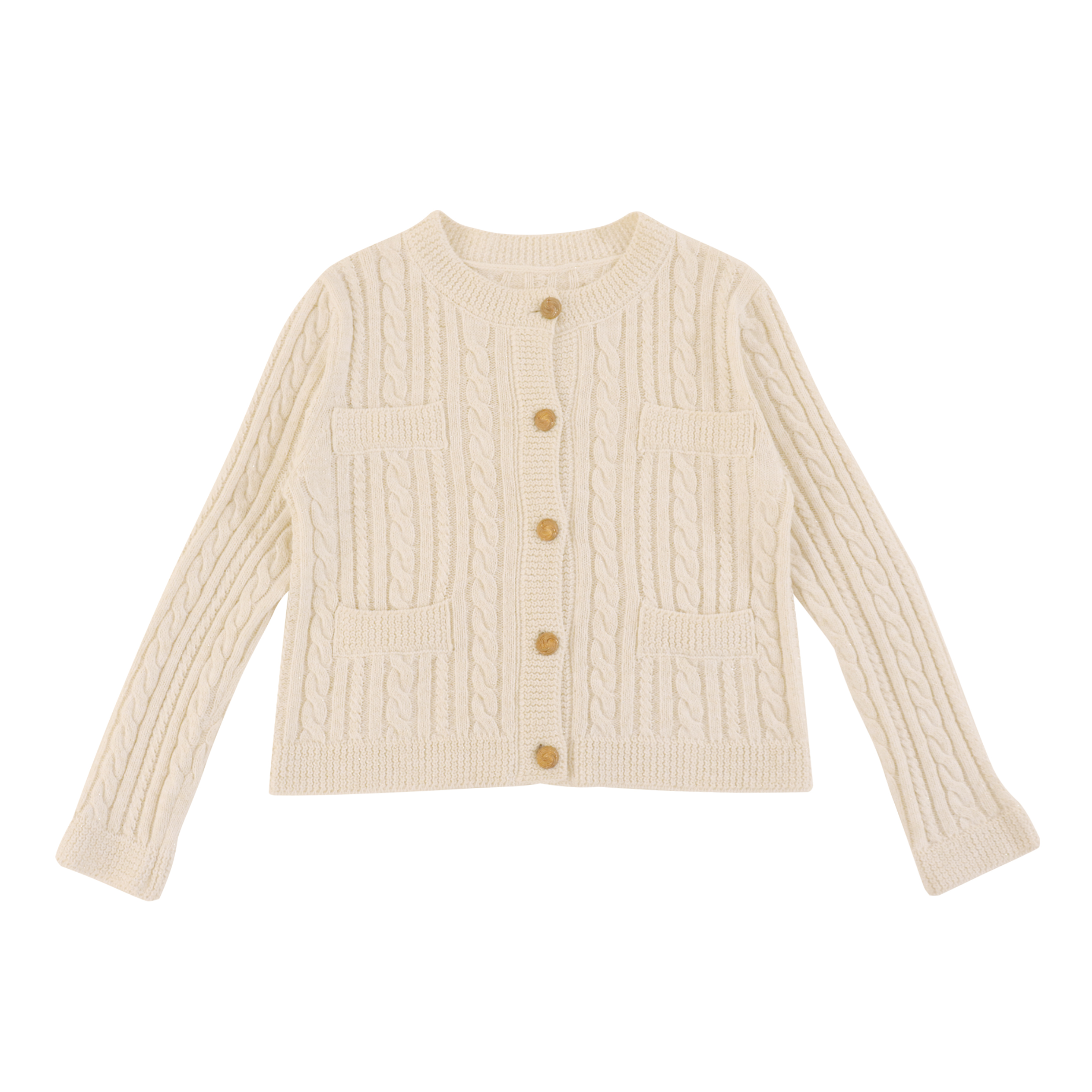 Benutzerdefinierte Winter Einfarbig Langarm Wolle Damen Damen Strickpullover Strickjacke