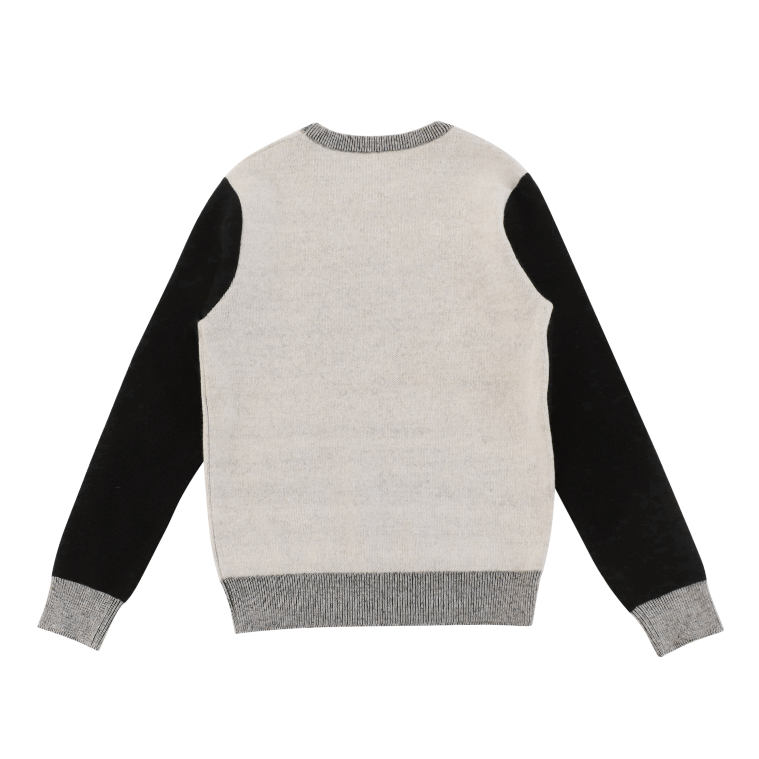 Herbst Winter OEM Hersteller Custom Langarm Print Kontrastfarben Damen Pullover Strickpullover