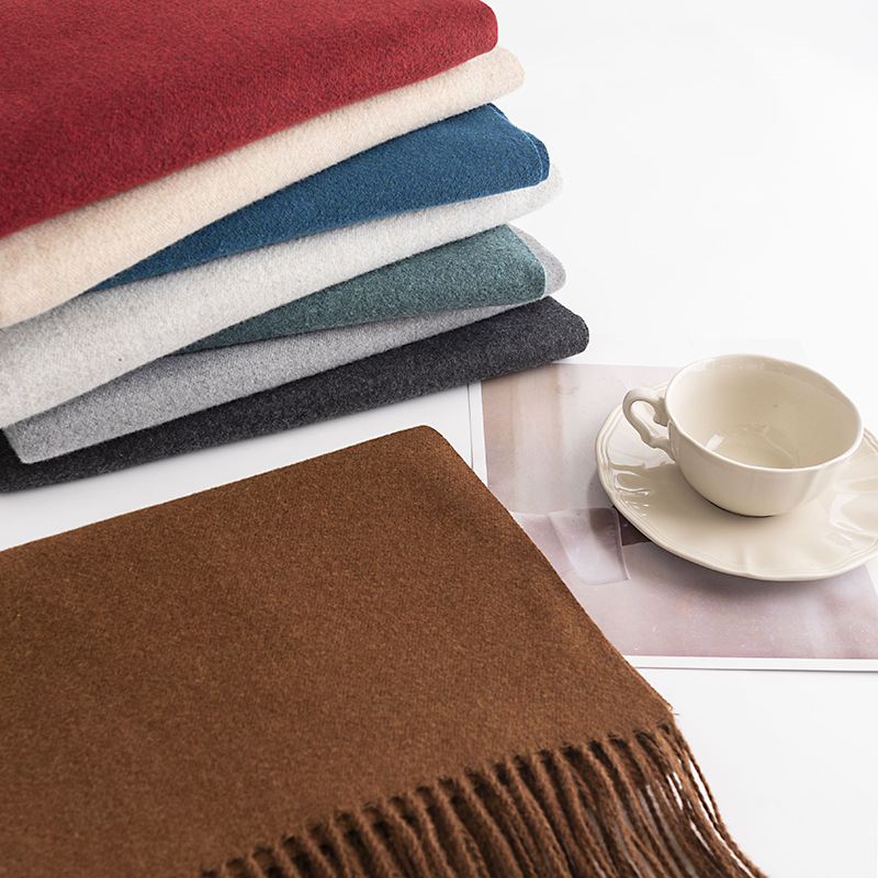 Herbst Winter OEM Factory Custom Designer Langer Wolle Kaschmir Damen Damen Strickschal