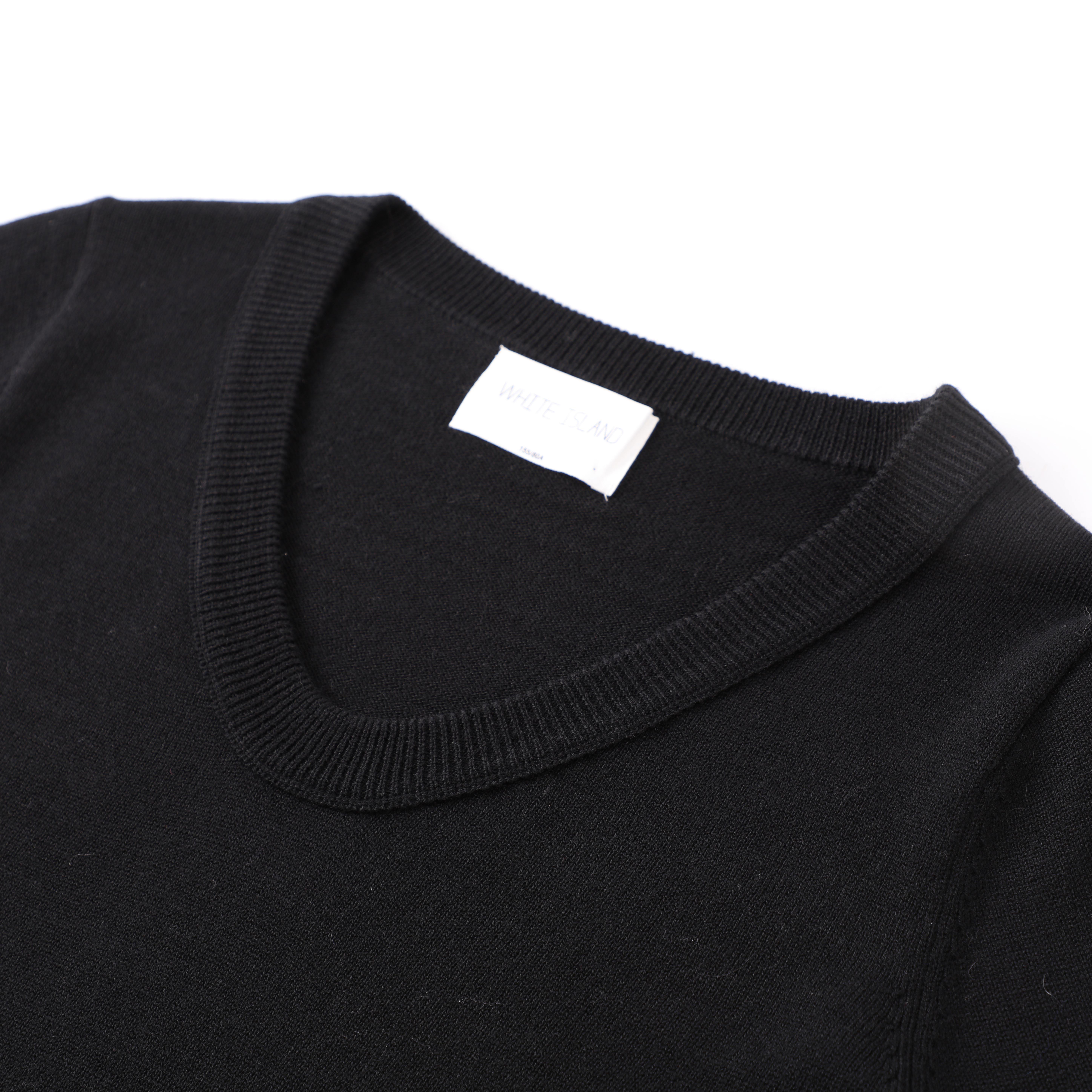 Herbst Winter OEM Custom Schwarz Langarm V-Ausschnitt Lose Damen Damen Pullover Strickpullover