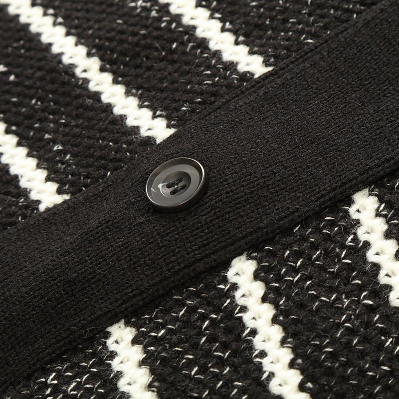 OEM Factory Custom Herbst Winter einreihiger Herren-Strickpullover-Cardigan