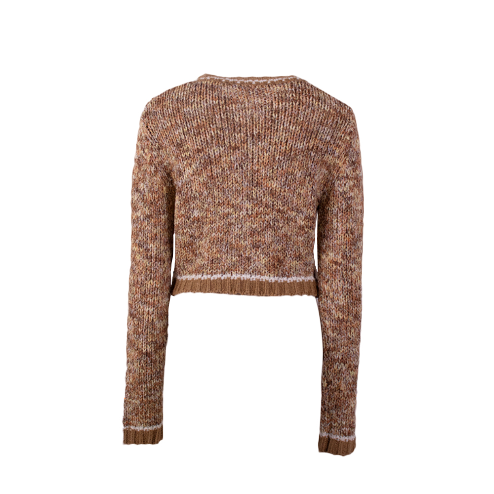 OEM-Fertigung, kundenspezifische Herbst-Strickwaren, weiche gestrickte, lässige Damen-Pullover-Top-Cardigan für Damen