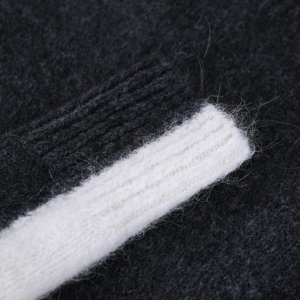 OEM Custom Damen Herbst Winter Winter Langarm Farbblockierpullover Pullover Pullover