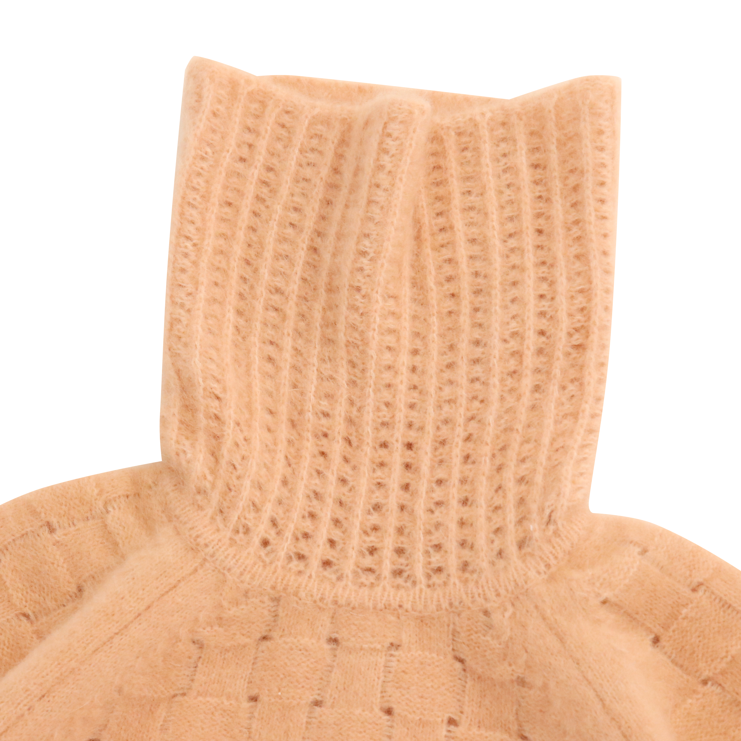 Herbst-Winter-OEM-Fabrik-kundenspezifischer langer Hülsen-Rollkragen-weicher kurzer Frauen-Pullover-Strickpullover