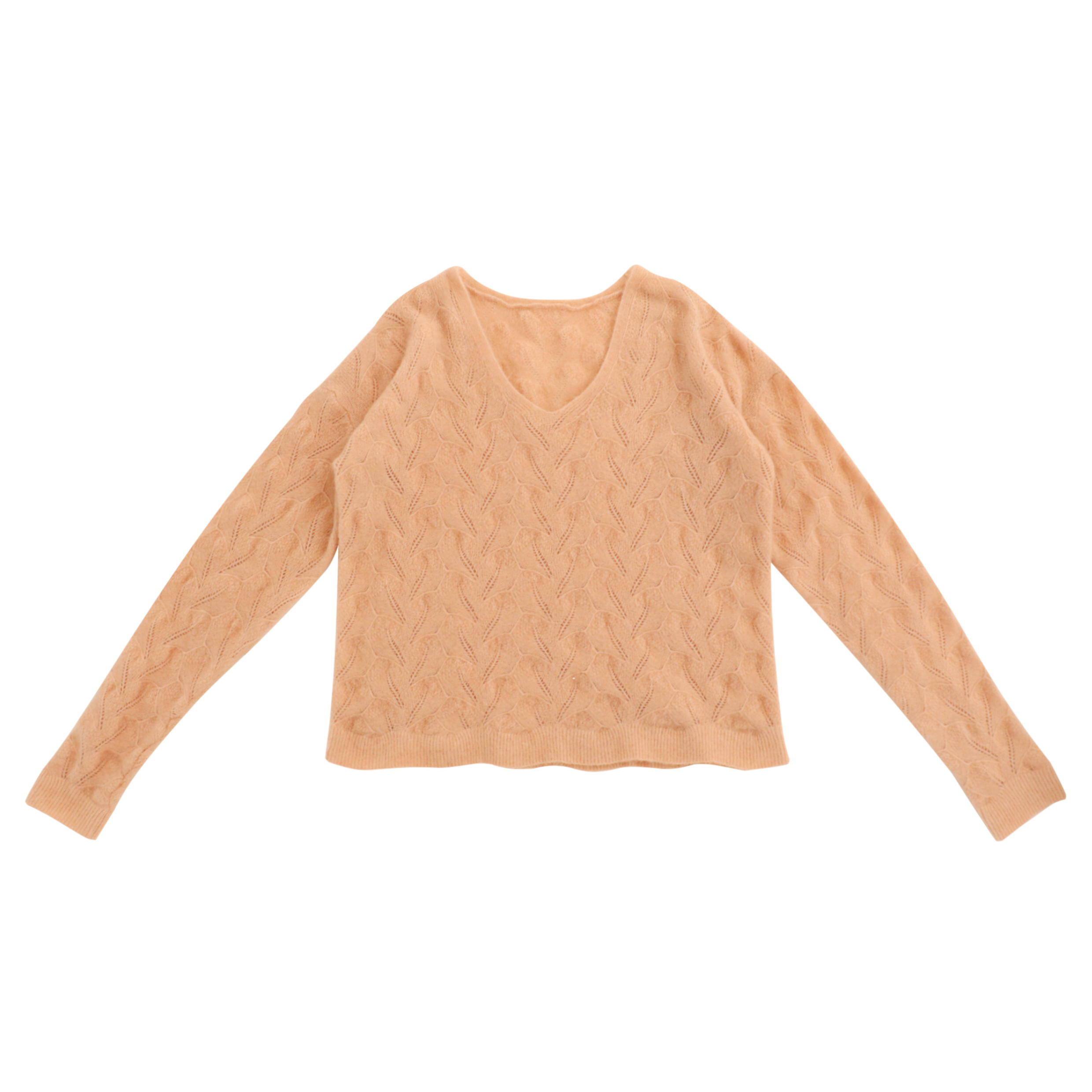 Herbst Winter OEM Factory Custom Langarm V-Ausschnitt Damen Pullover Strickpullover